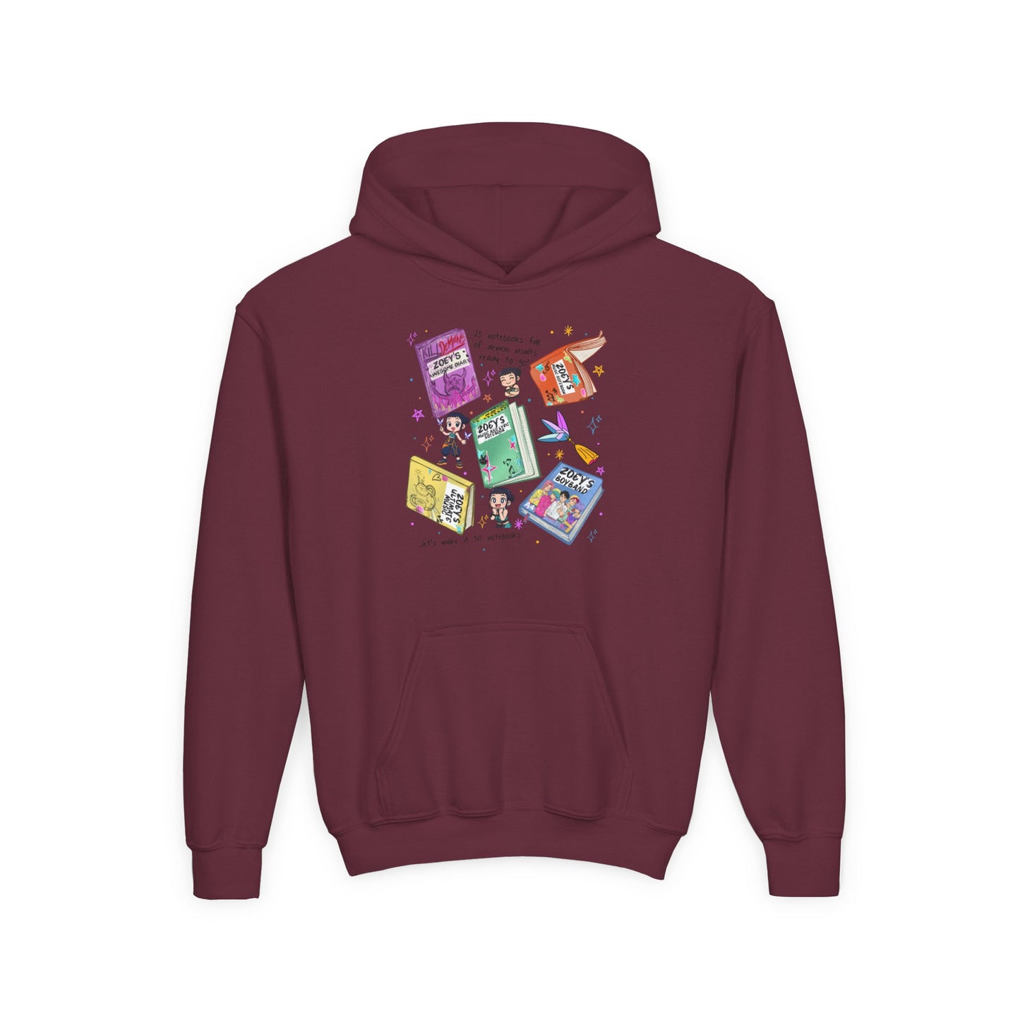 K-Pop Zoe's Books Youth Hooded Sweatshirt