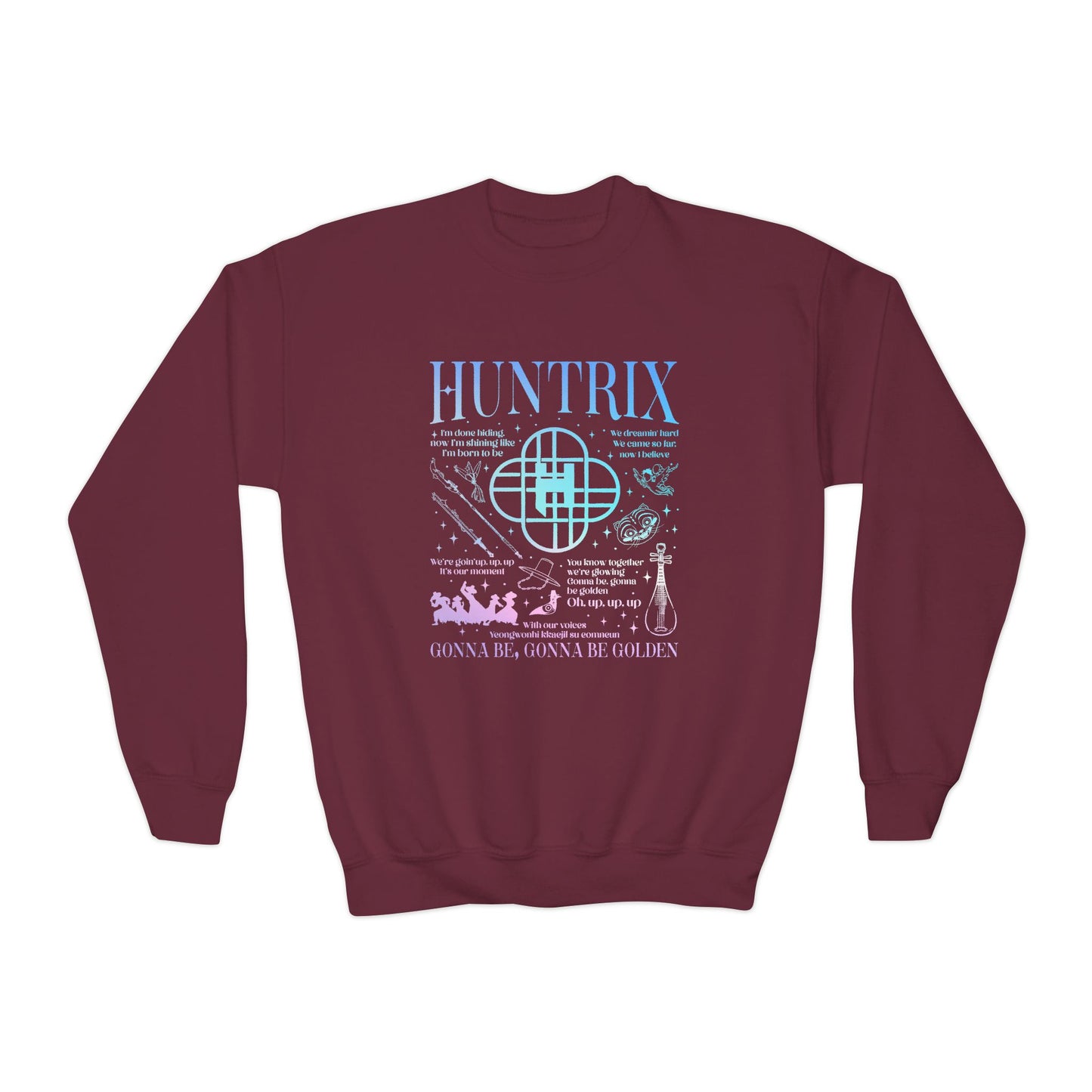 Kpop HUNTRIX Youth Crewneck Sweatshirt