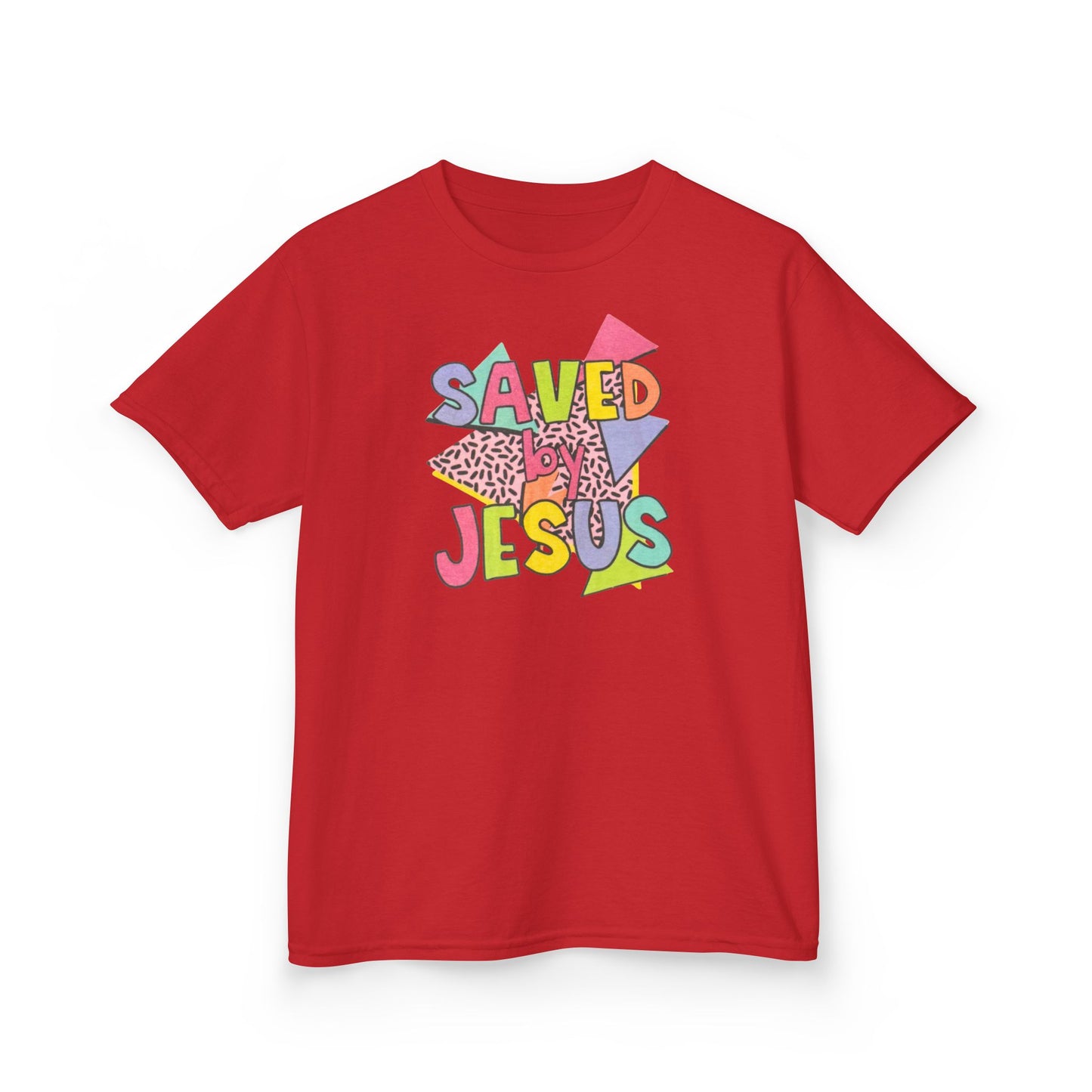 Retro Saved by Jesus Kids Tee