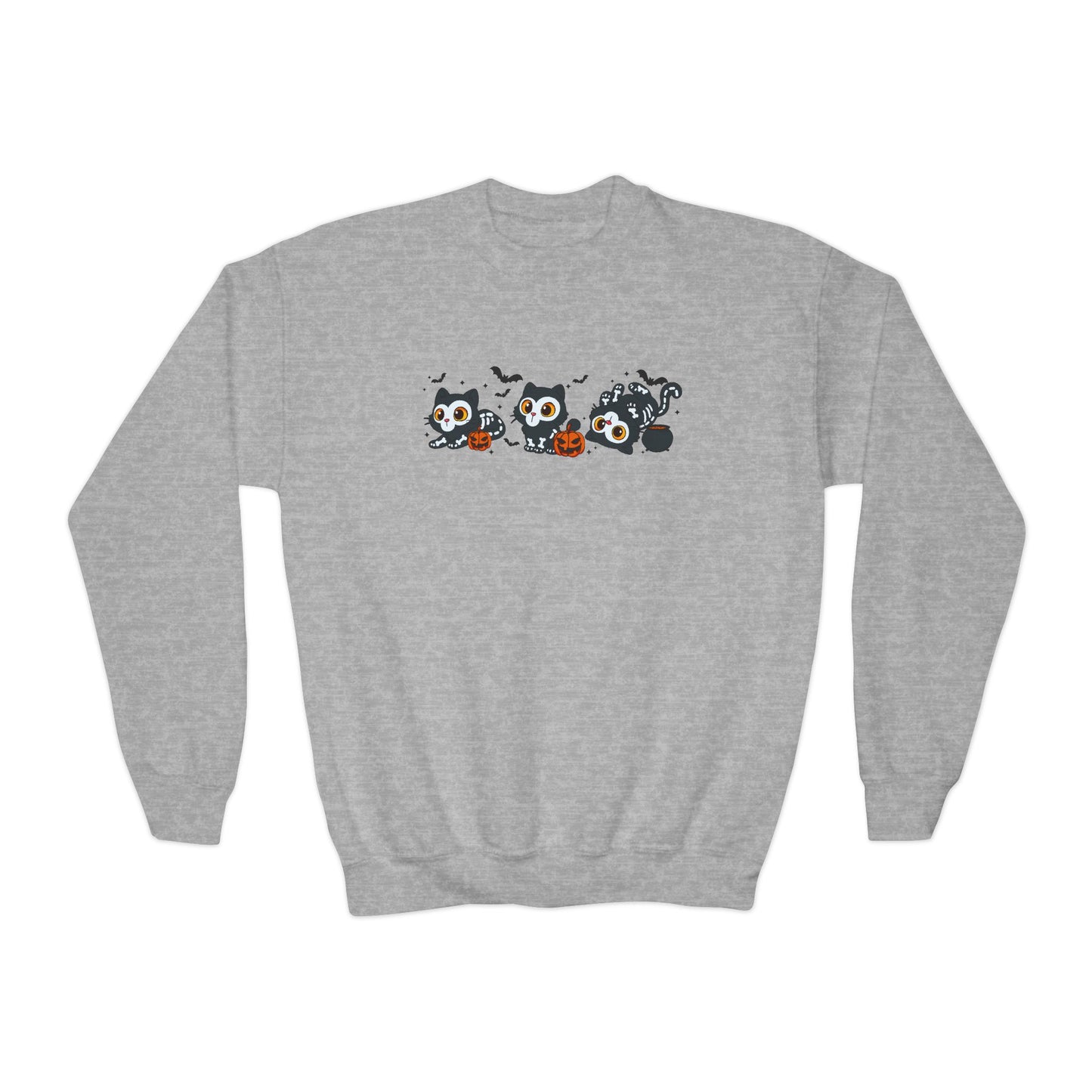 K-Pop Baby Derpy Skeleton Youth Crewneck Sweatshirt
