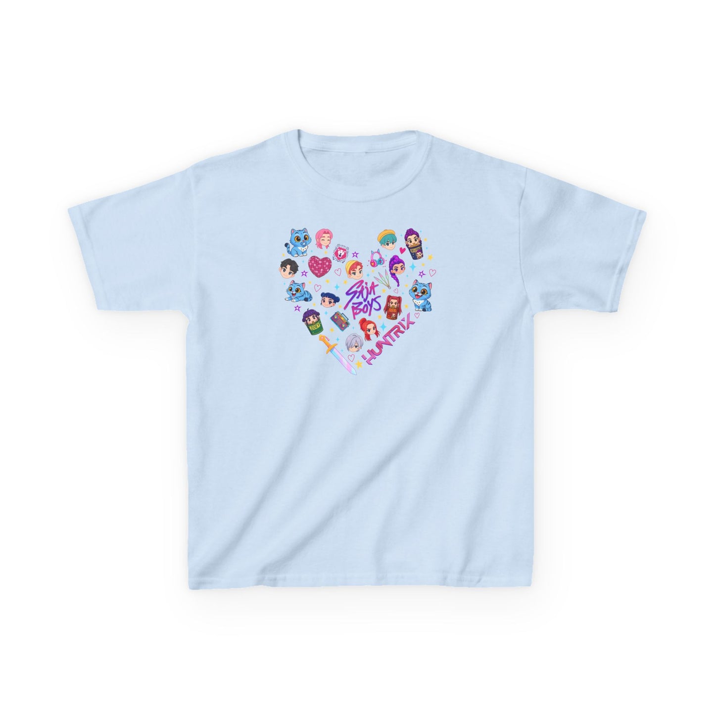 Kids Kpop Character heart Tee