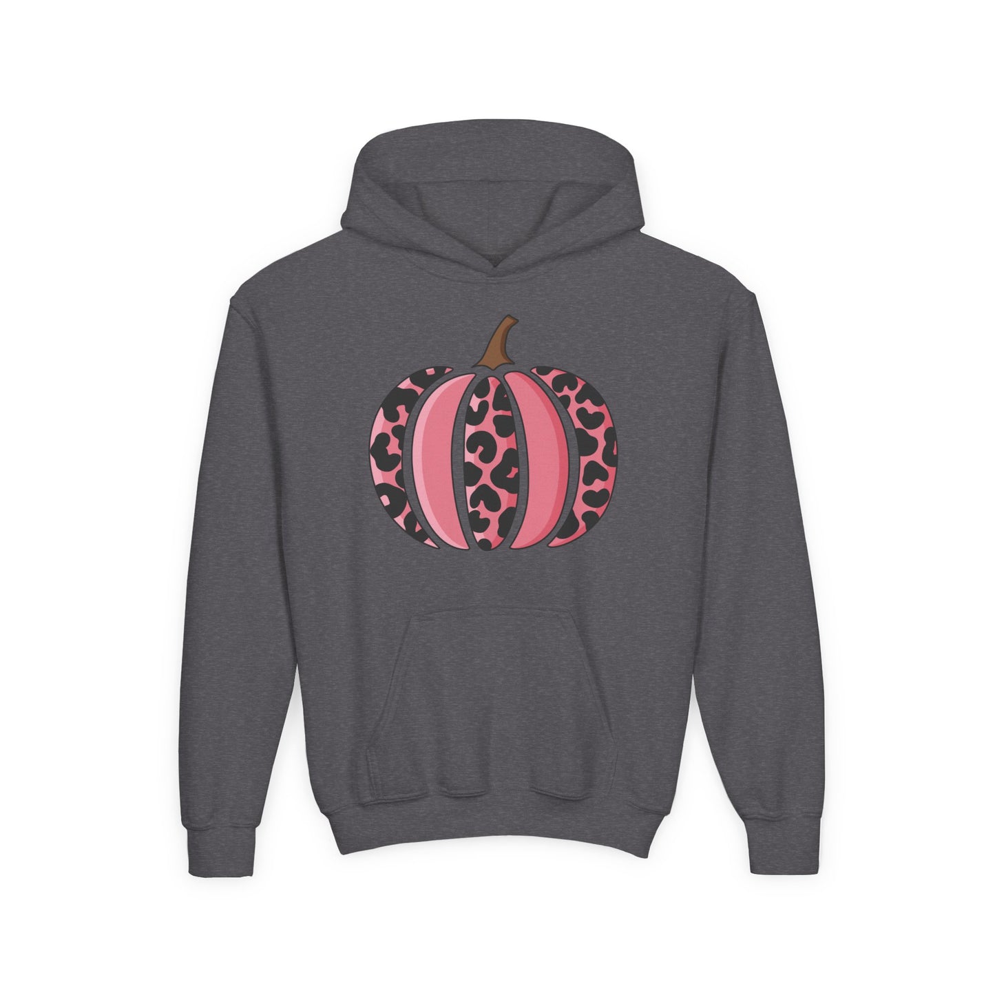 Pink Leopard Pumpkin Hoodie for Youth