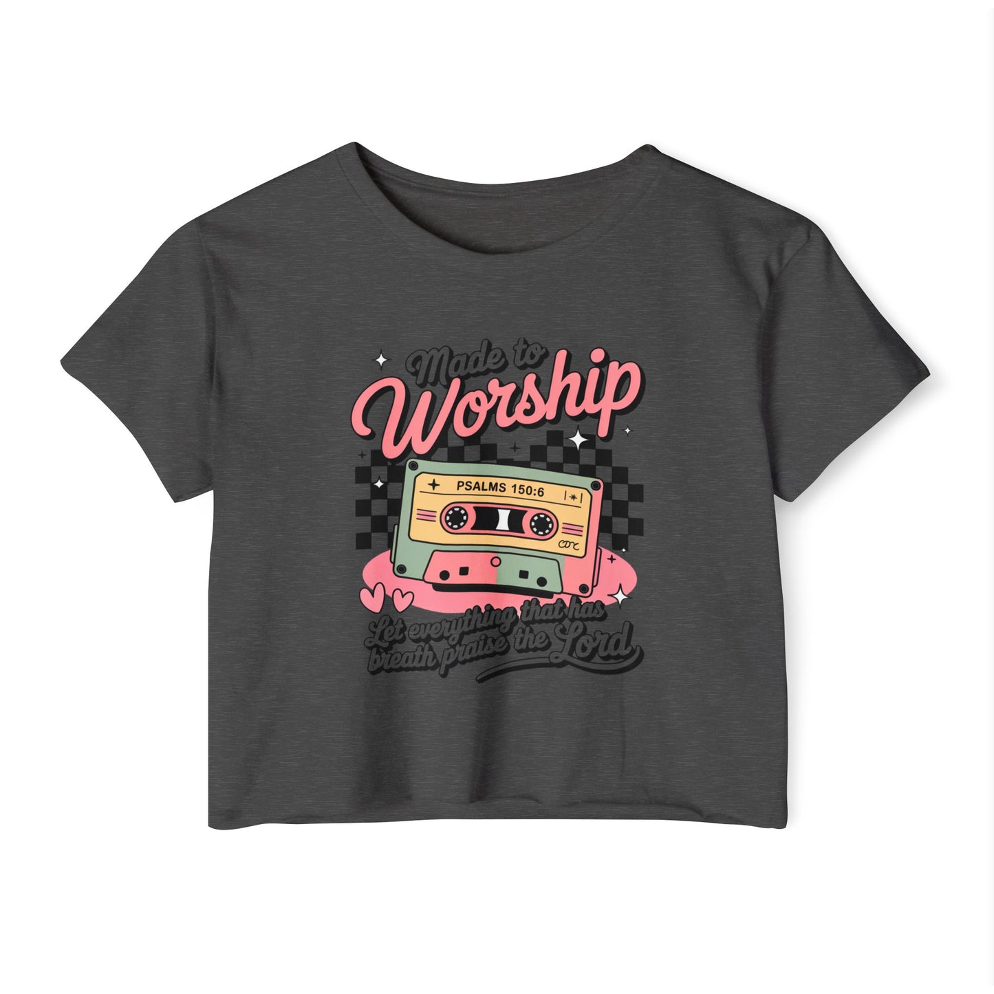 Retro Made to Worship Crop Top