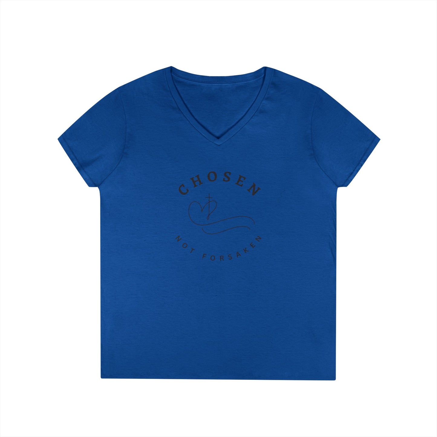 Chosen Not Forsaken Ladies' V-Neck T-Shirt