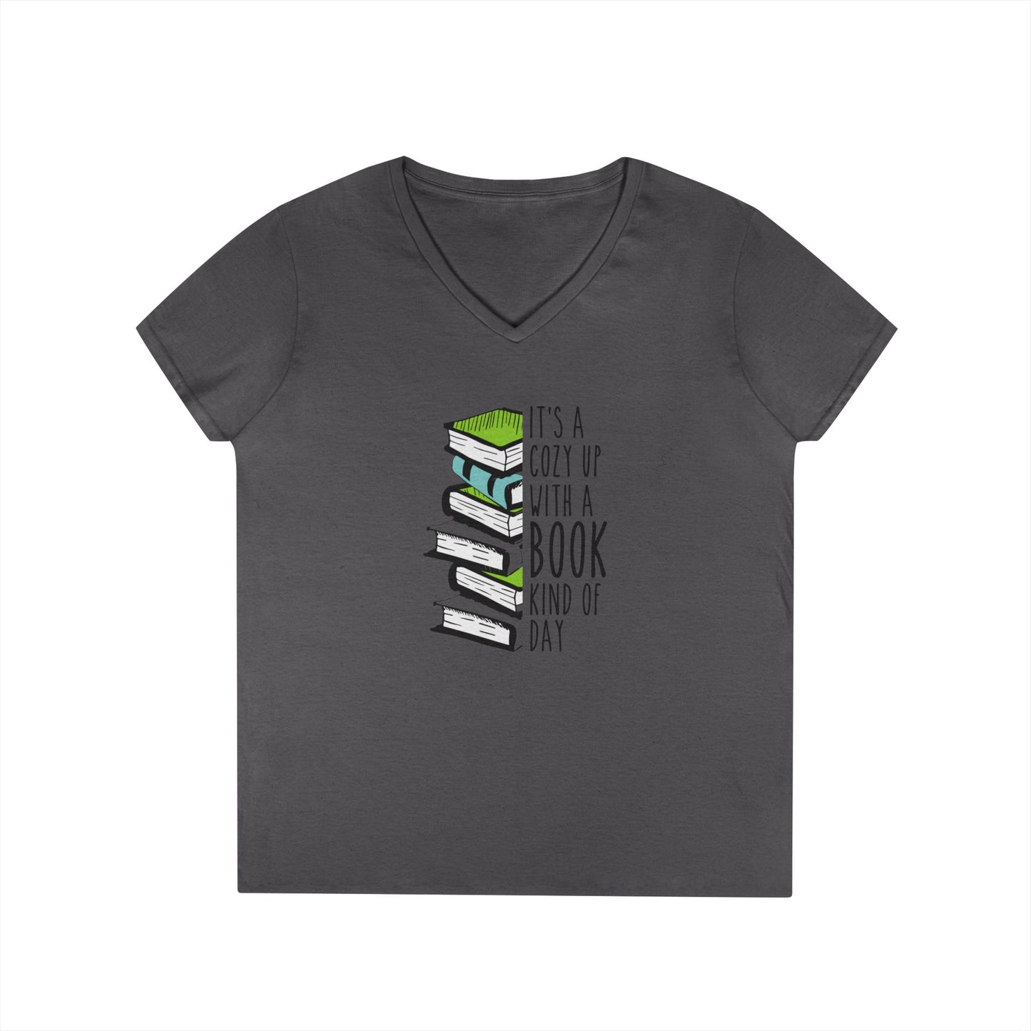 Cuddle Up & Read V-Neck Tee