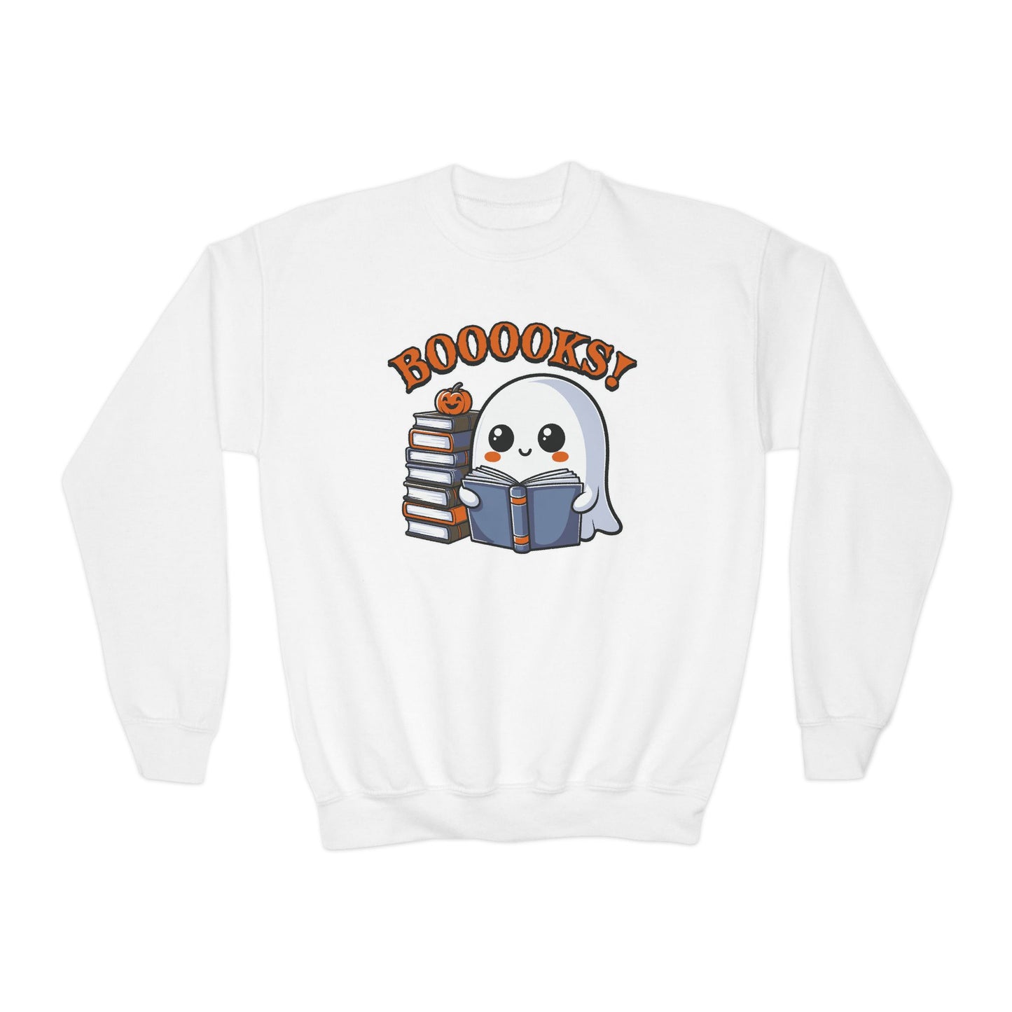 BOOOKS!! Youth Crewneck Sweatshirt