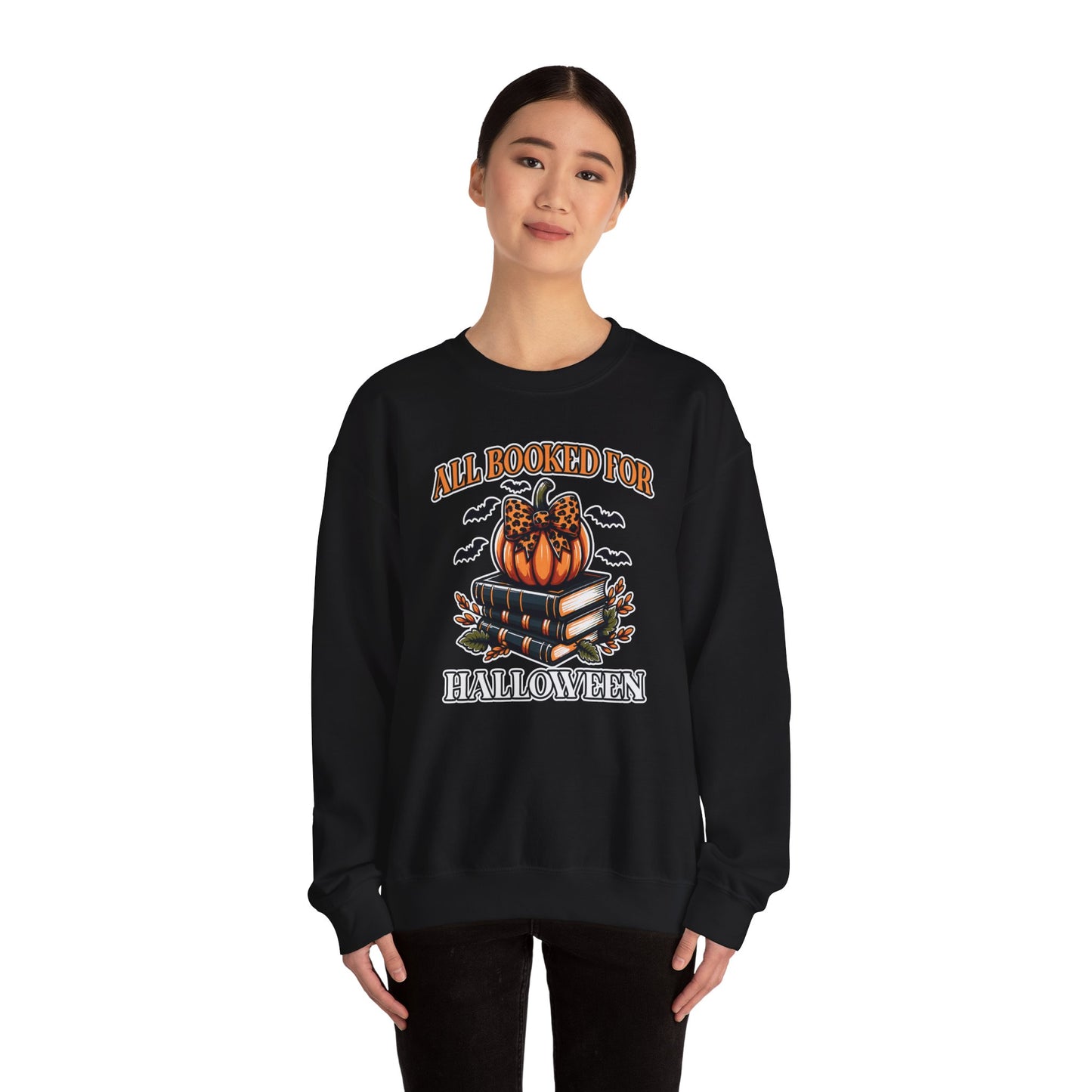All Booked For Halloween Crewneck Sweatshirt