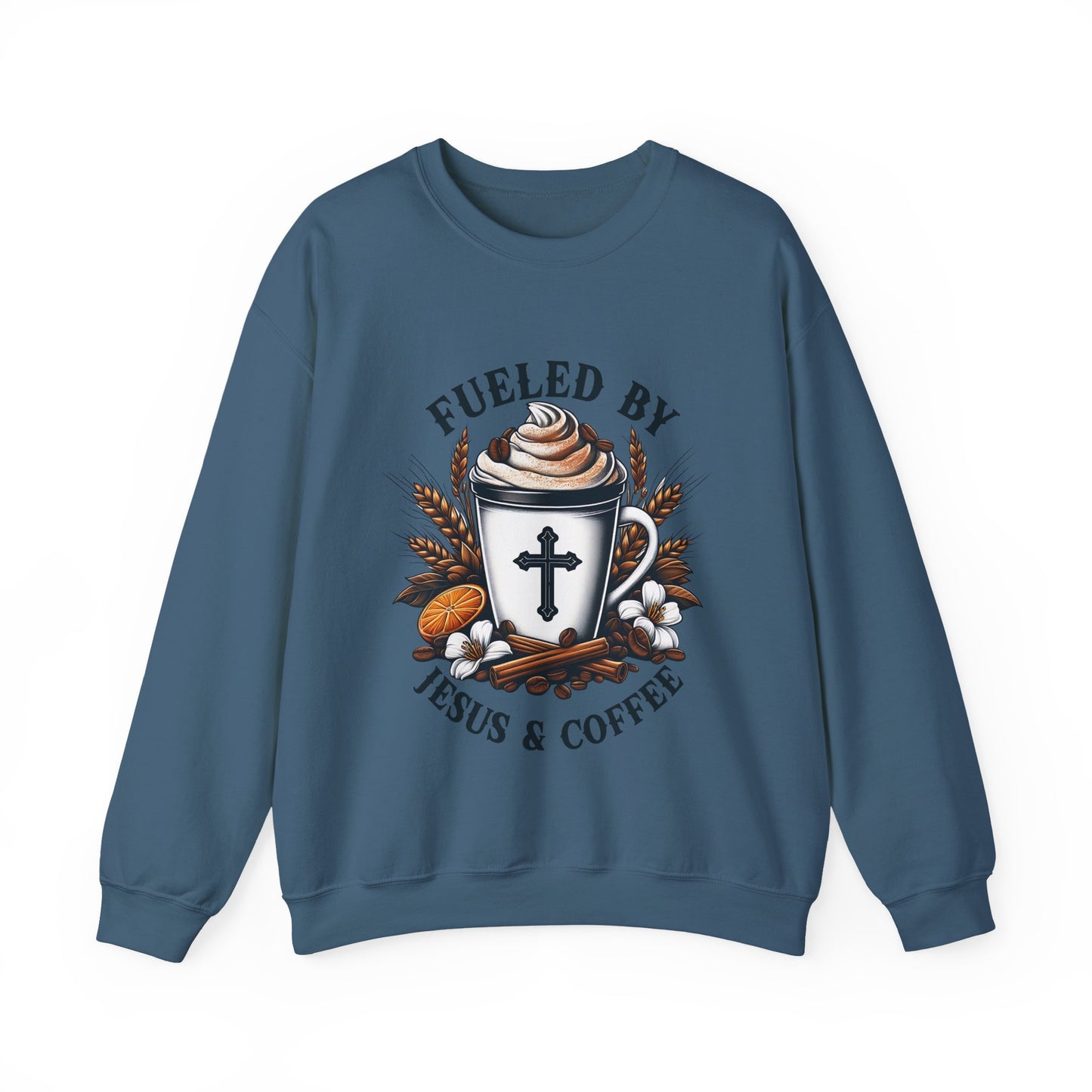 Fueled by Jesus & Coffee Crewneck Sweatshirt