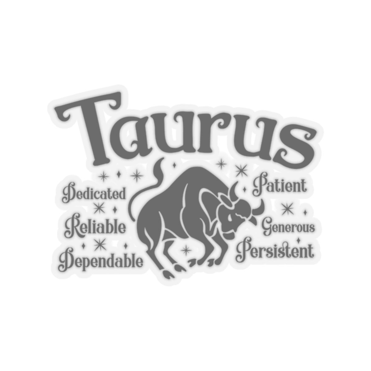 Taurus Zodiac Kiss-Cut Sticker