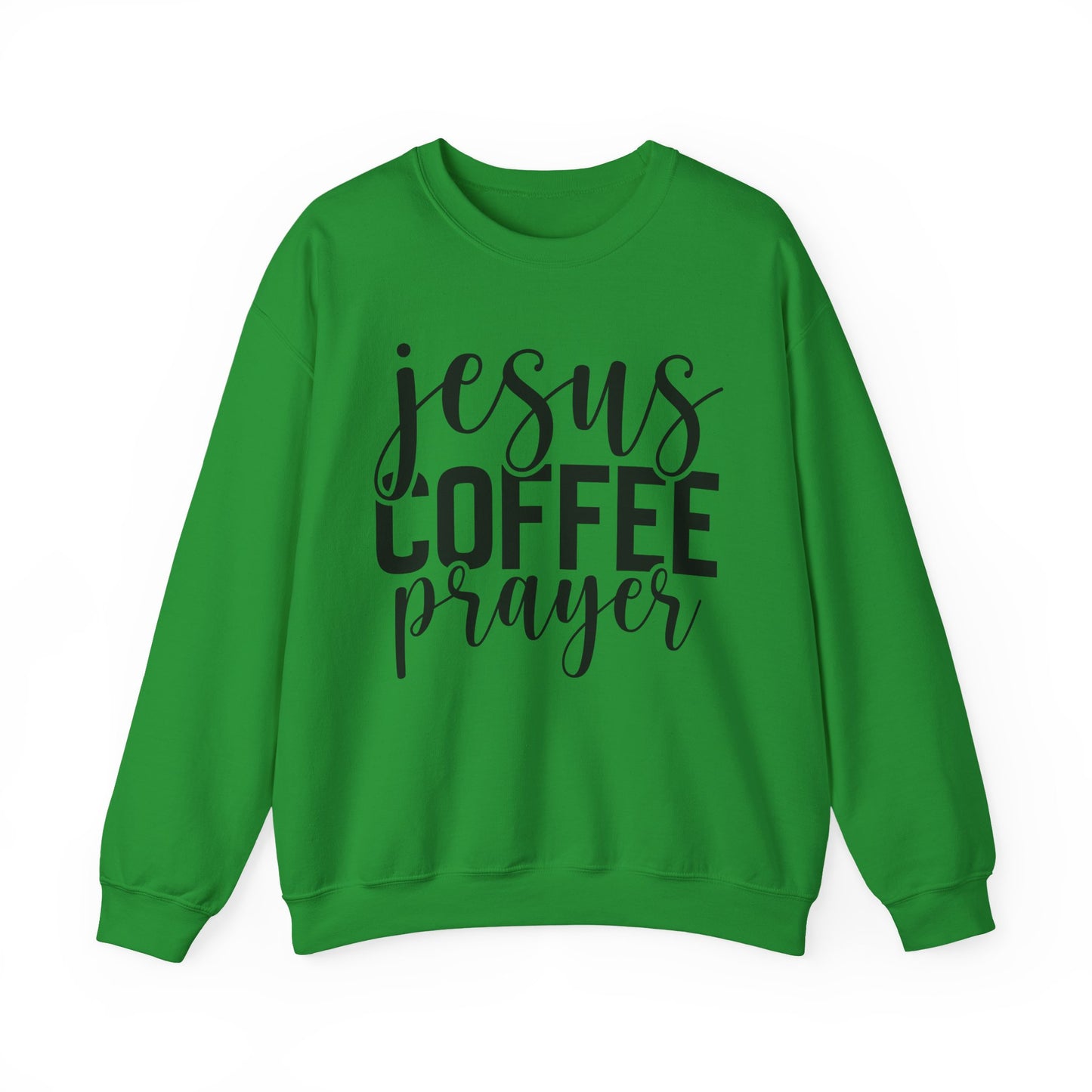 Jesus, Coffee, Prayer Crewneck Sweatshirt