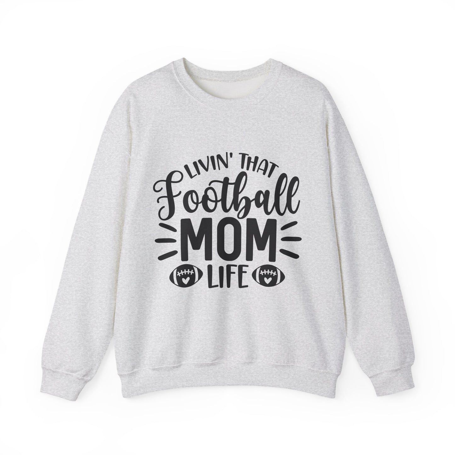 Football Mom Life Crewneck Sweatshirt