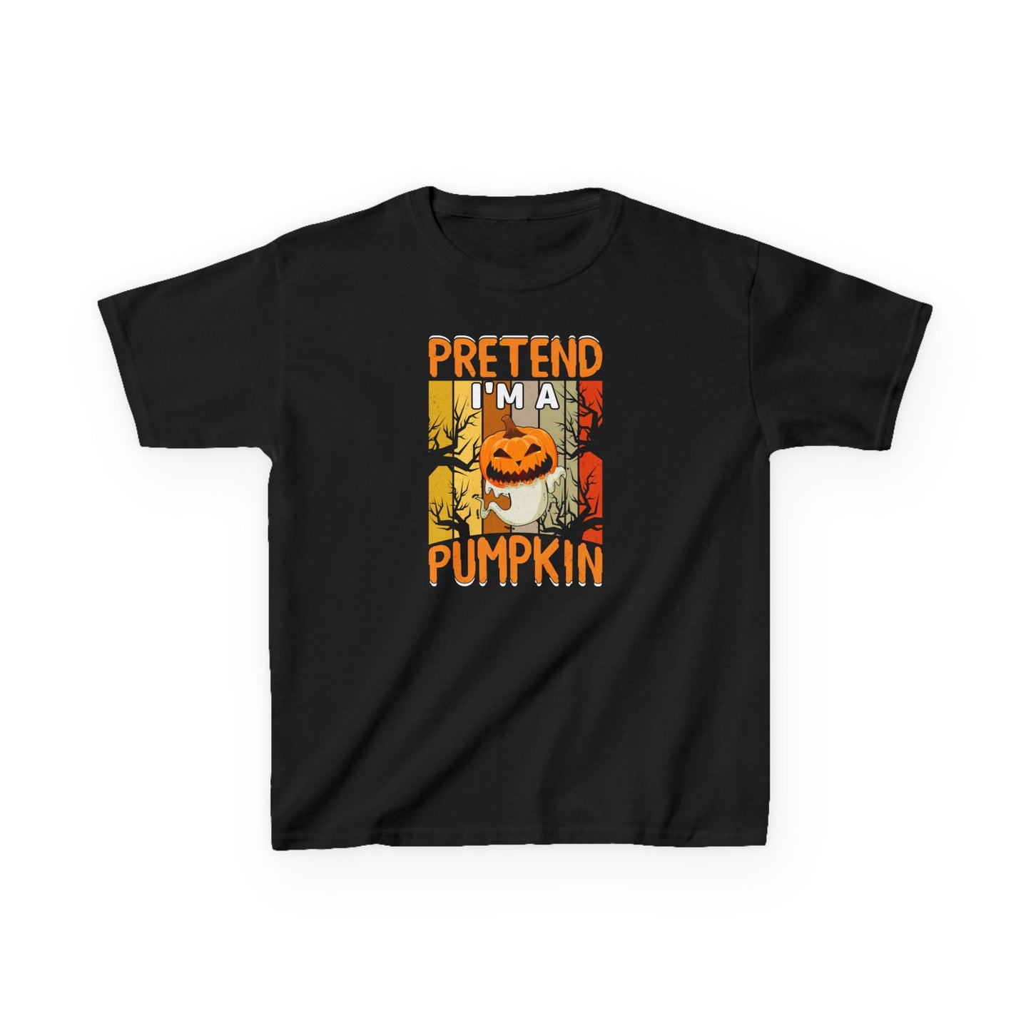 Pretend I'm a Pumpkin, Kids Halloween Shirt