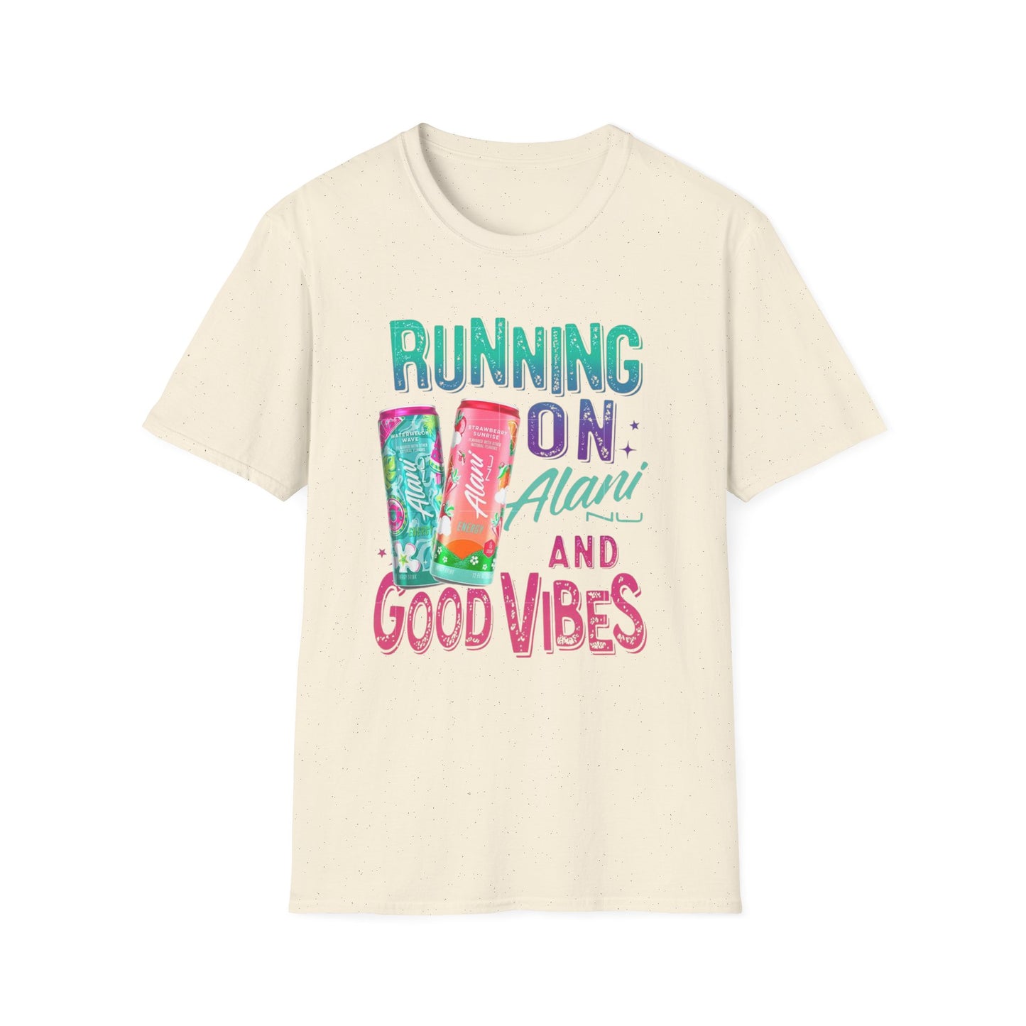 Running on Alani and Good Vibes Unisex Softstyle T-Shirt