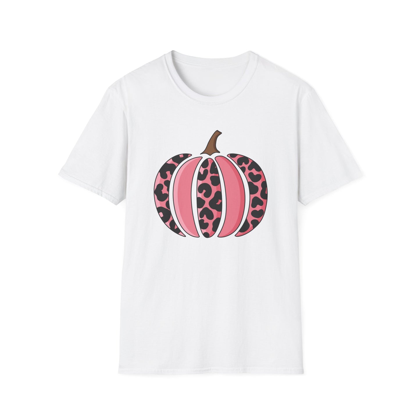 Pink Leopard Print Pumpkin T-Shirt