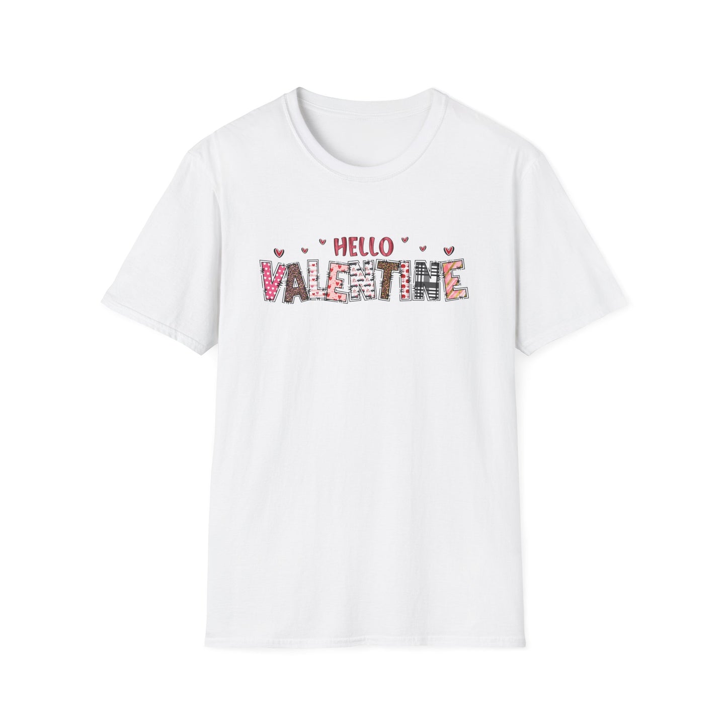 Valentine Floral "Hello Valentine" T-Shirt