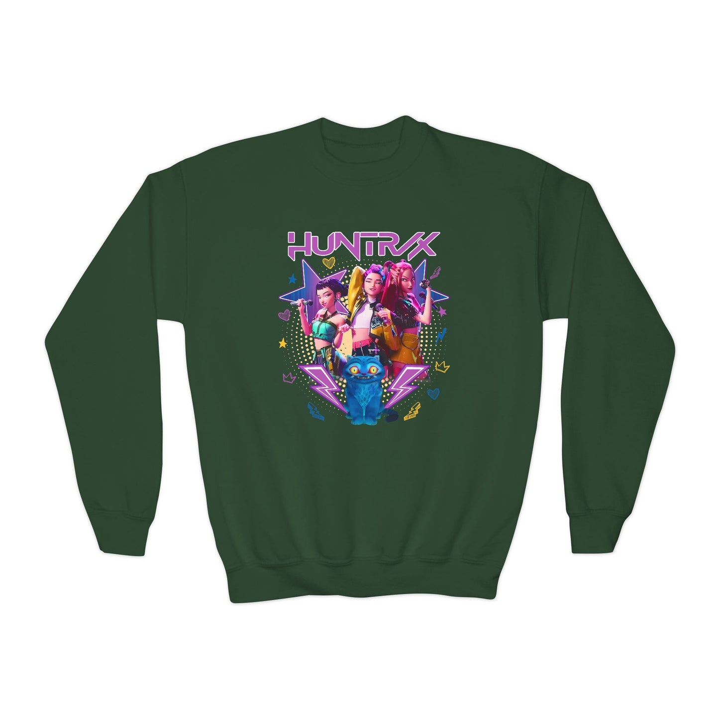 kpop Huntrix Star Youth Crewneck Sweatshirt