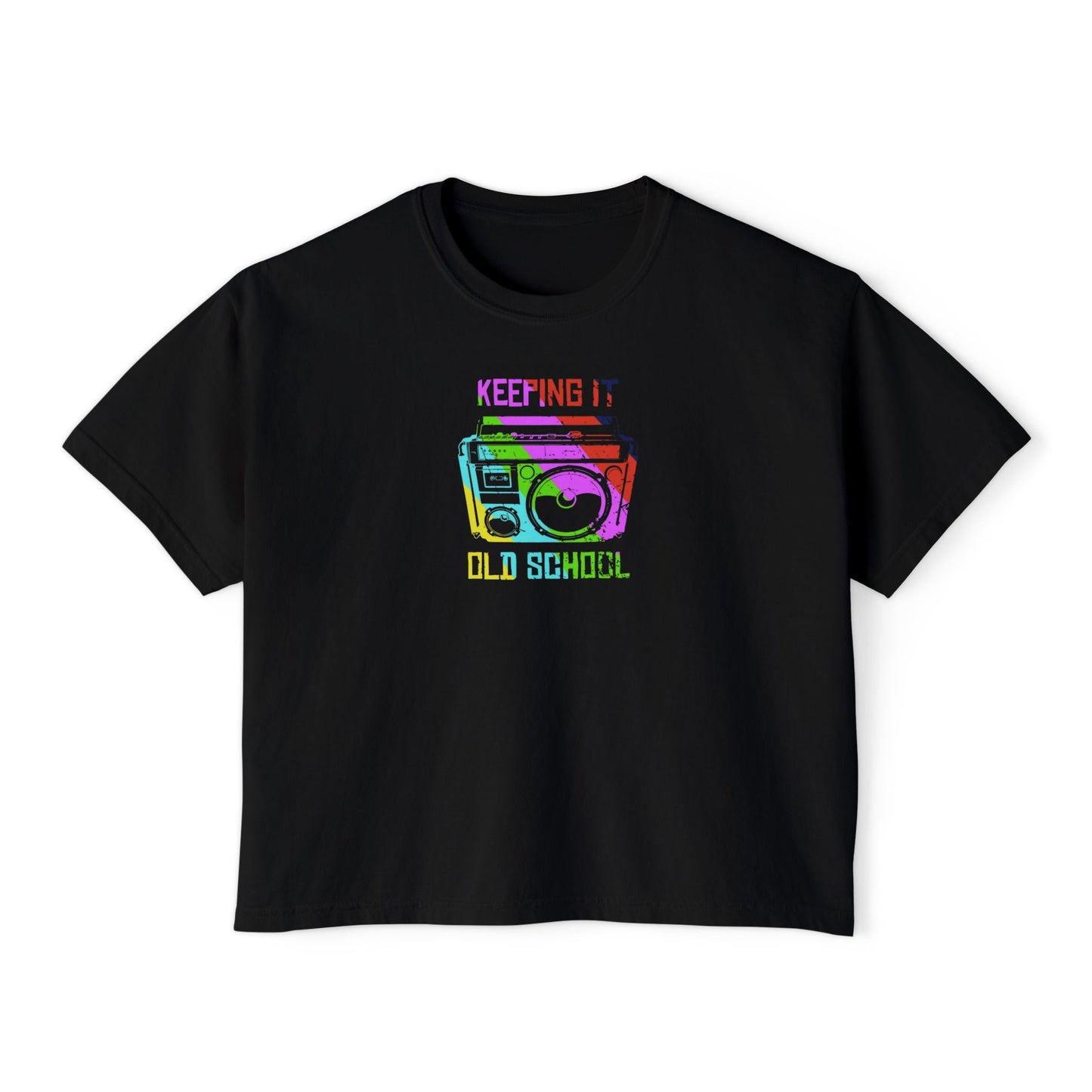 Retro Boombox Women's Boxy Tee