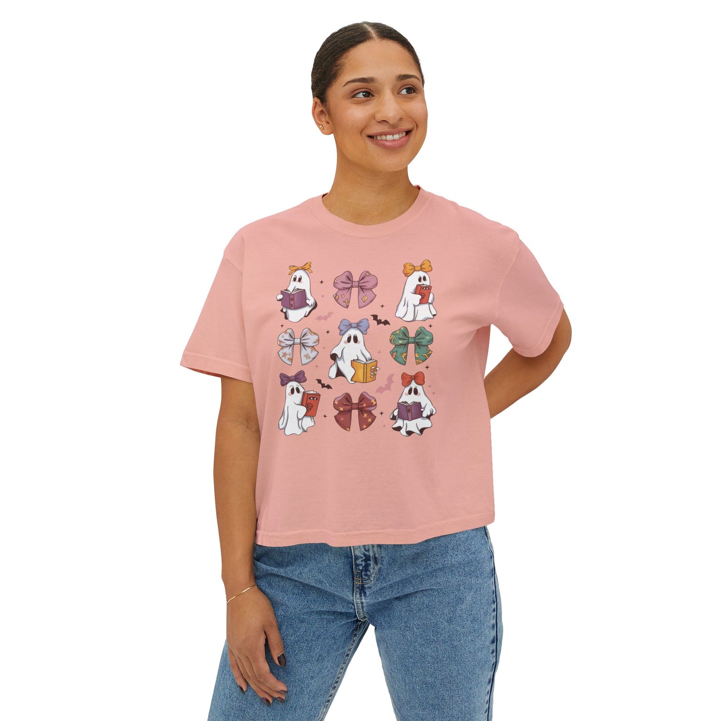 Ghosts & Books Women's Boxy Tee