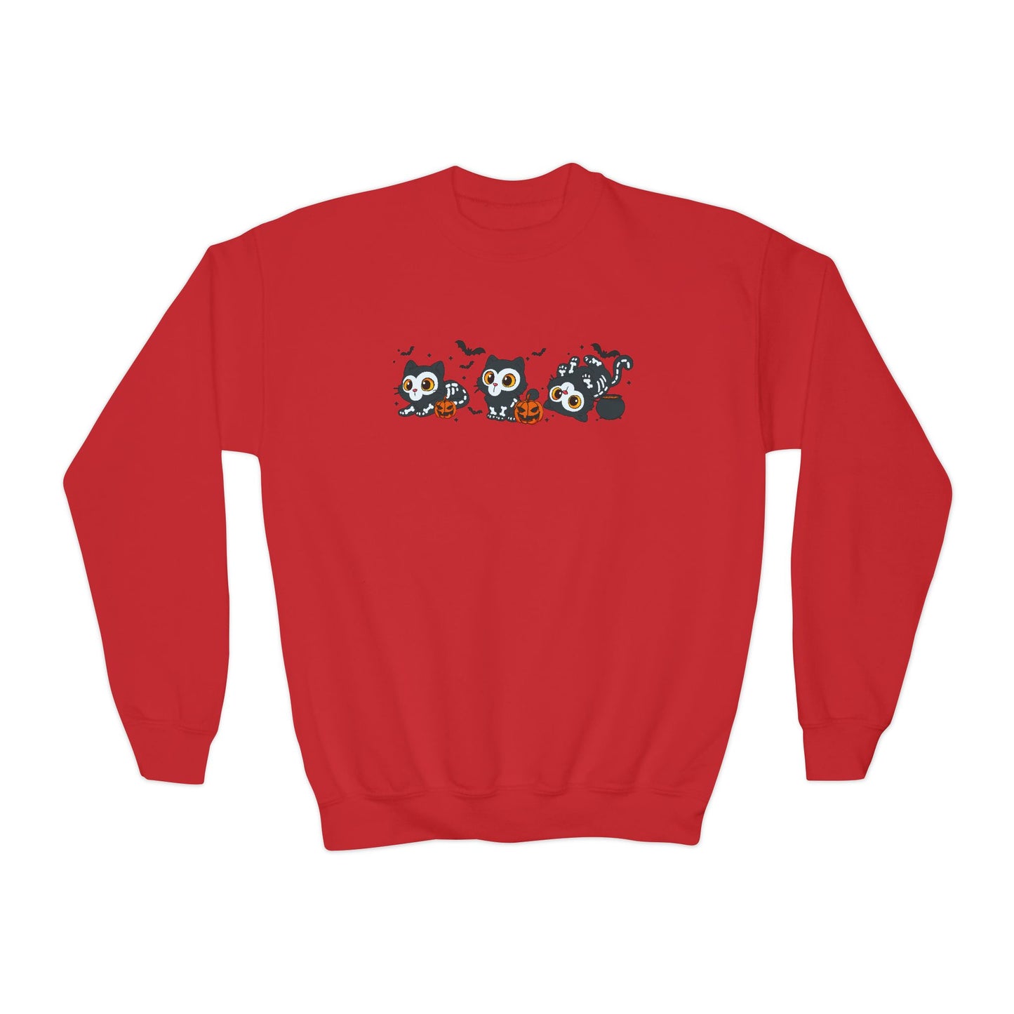 K-Pop Baby Derpy Skeleton Youth Crewneck Sweatshirt