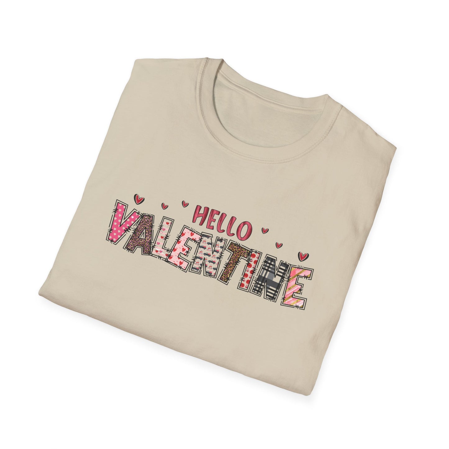Valentine Floral "Hello Valentine" T-Shirt
