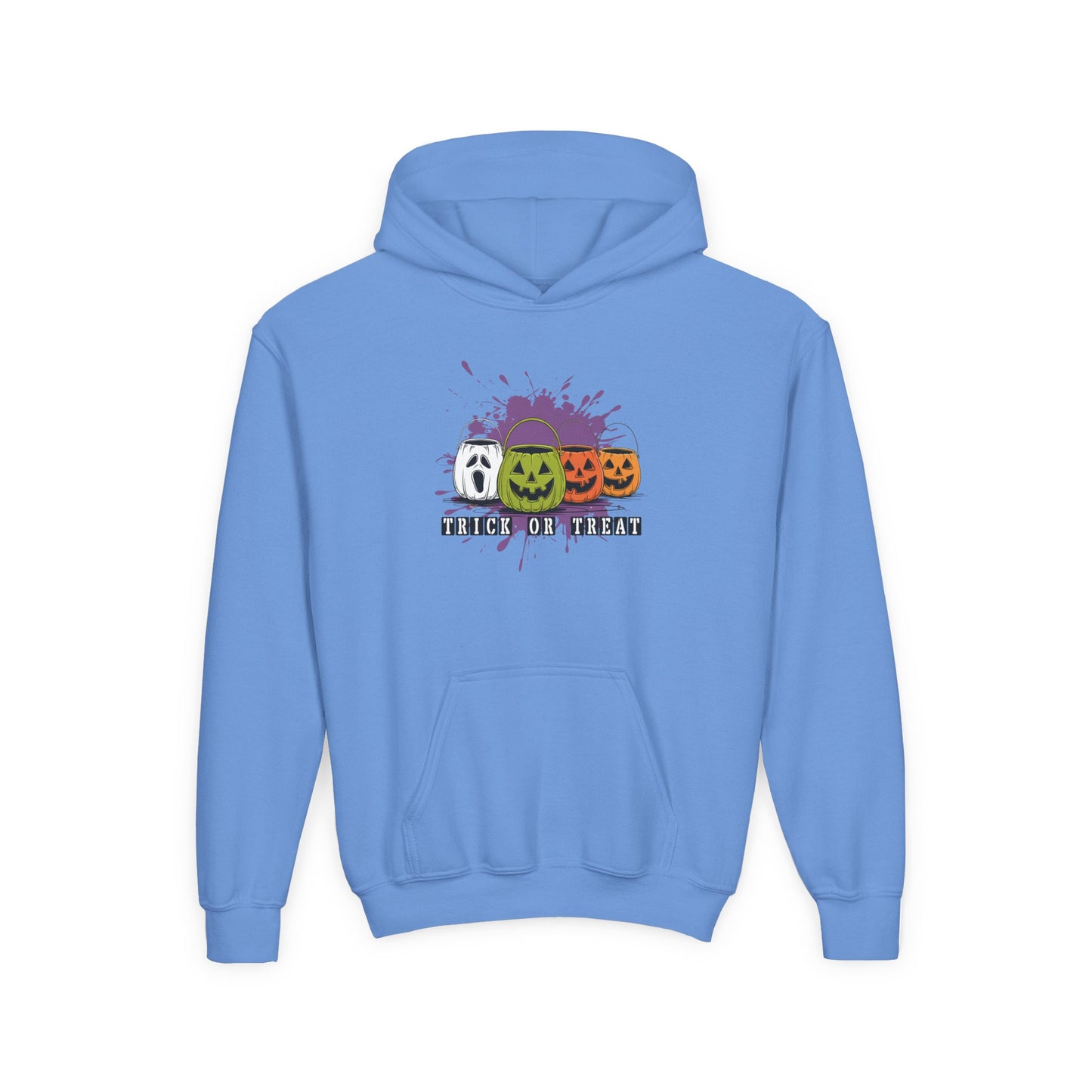 Halloween Pumpkin Trick or Treat Youth Hoodie
