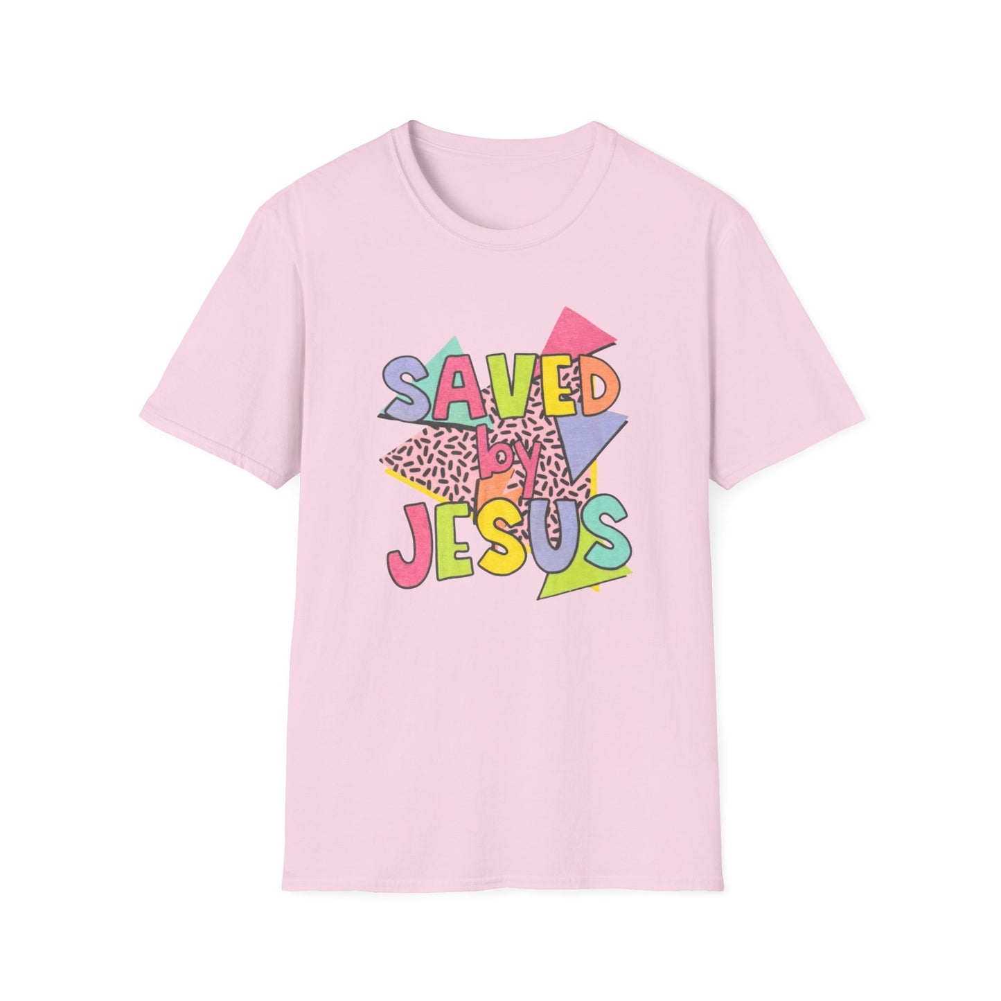 Retro Saved by Jesus Unisex Softstyle T-Shirt