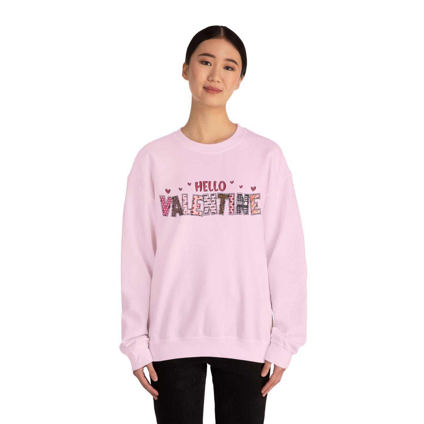 Valentine "Hello Valentine" Crewneck Sweatshirt