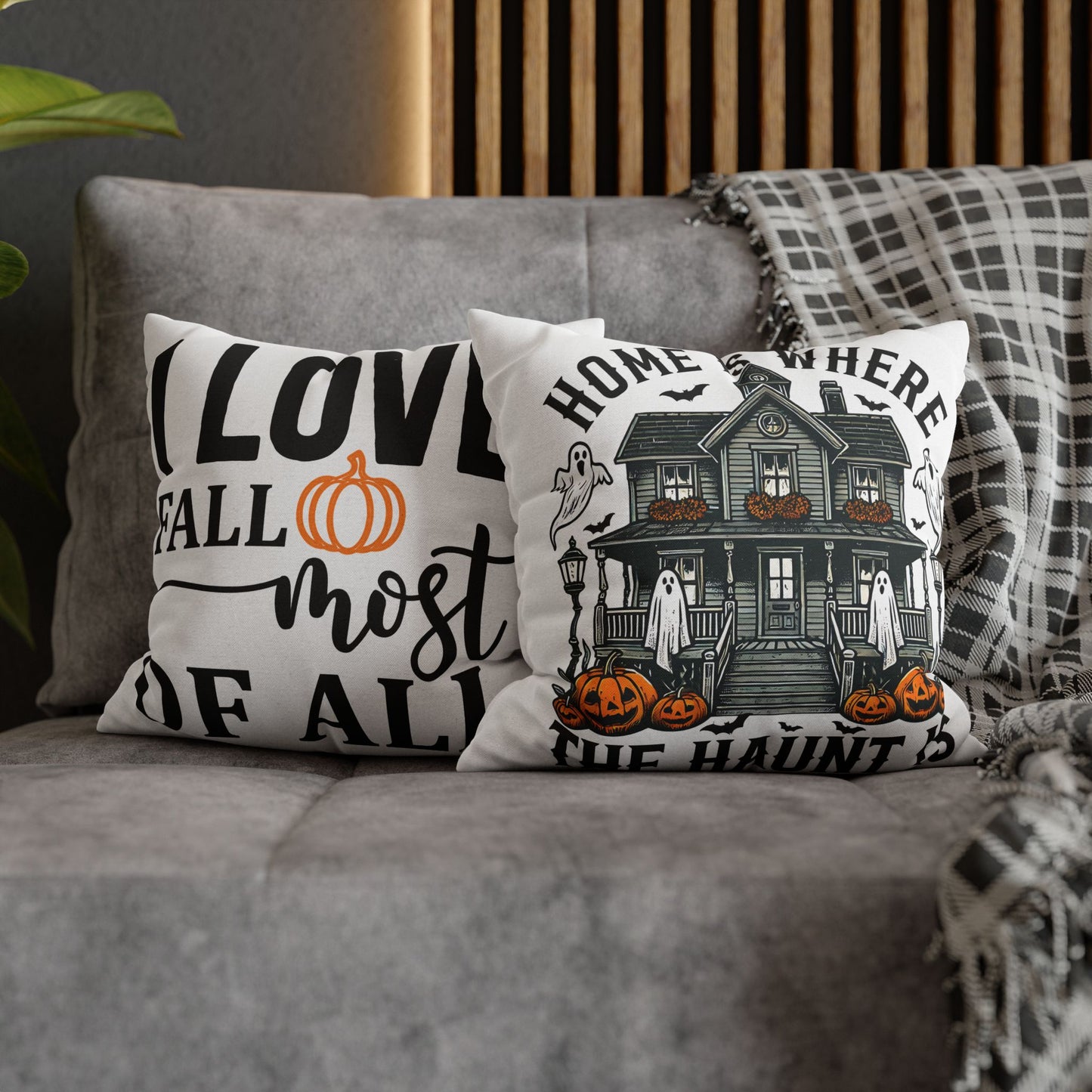 Double Sided Fall/Halloween Decorative Pillowcase