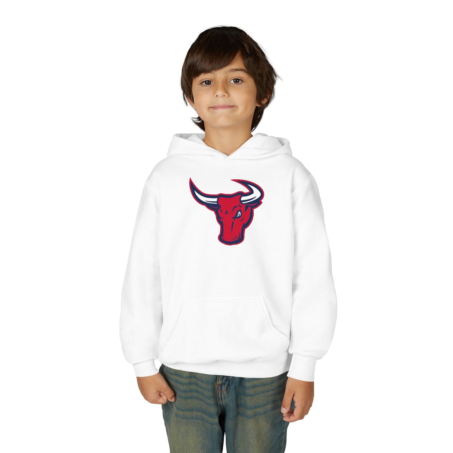 Youth Hoodie – WLA Red Bull Mascot