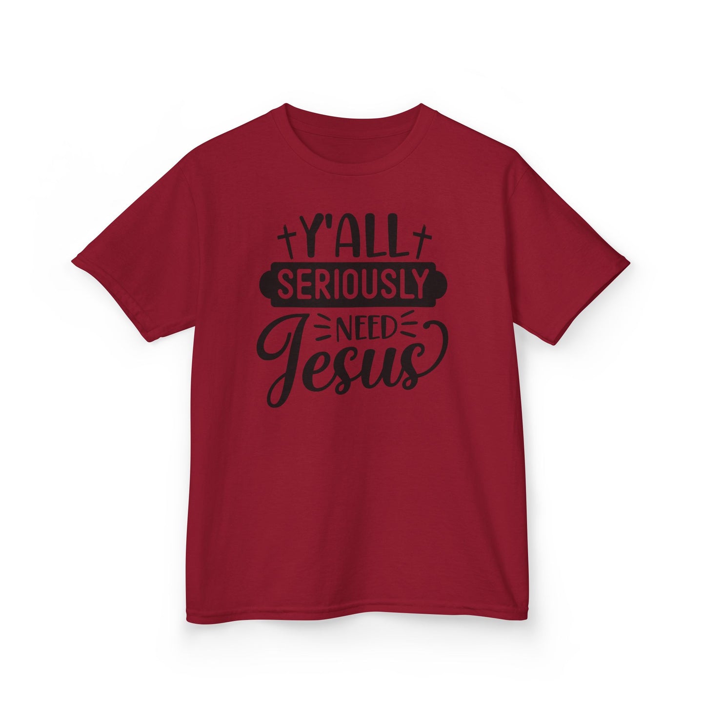 Kids Jesus Message Tee, Christian T-Shirt, Faith-Based Apparel, Youth Clothing, Gift for Church Events, Playful Style