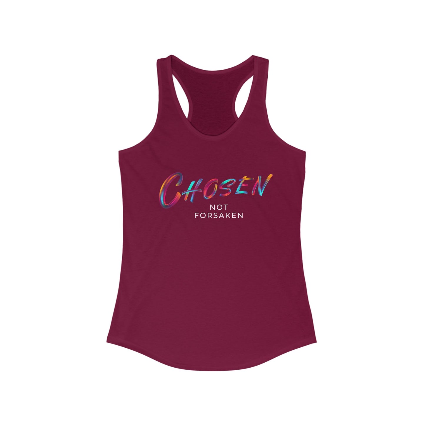 Chosen Not Forsaken Racerback Tank Top