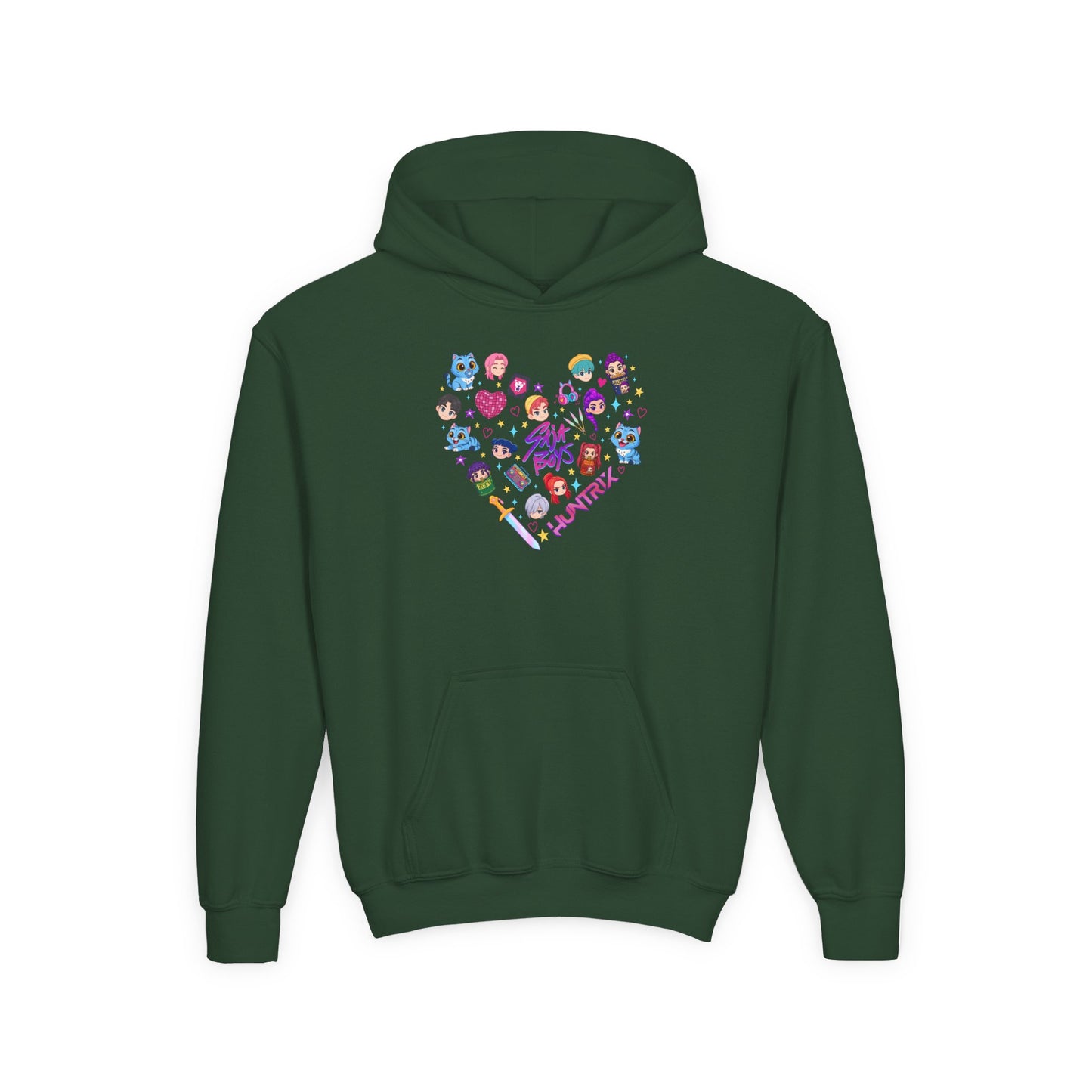 Youth Kpop Character Heart Hoodie