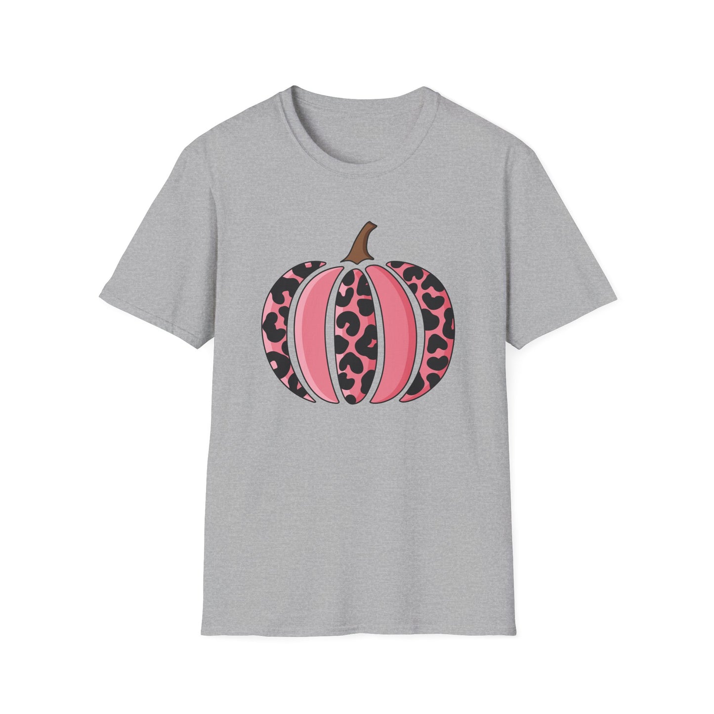 Pink Leopard Print Pumpkin T-Shirt