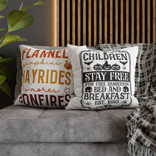 Double Sided Fall/Halloween Decorative Pillowcase