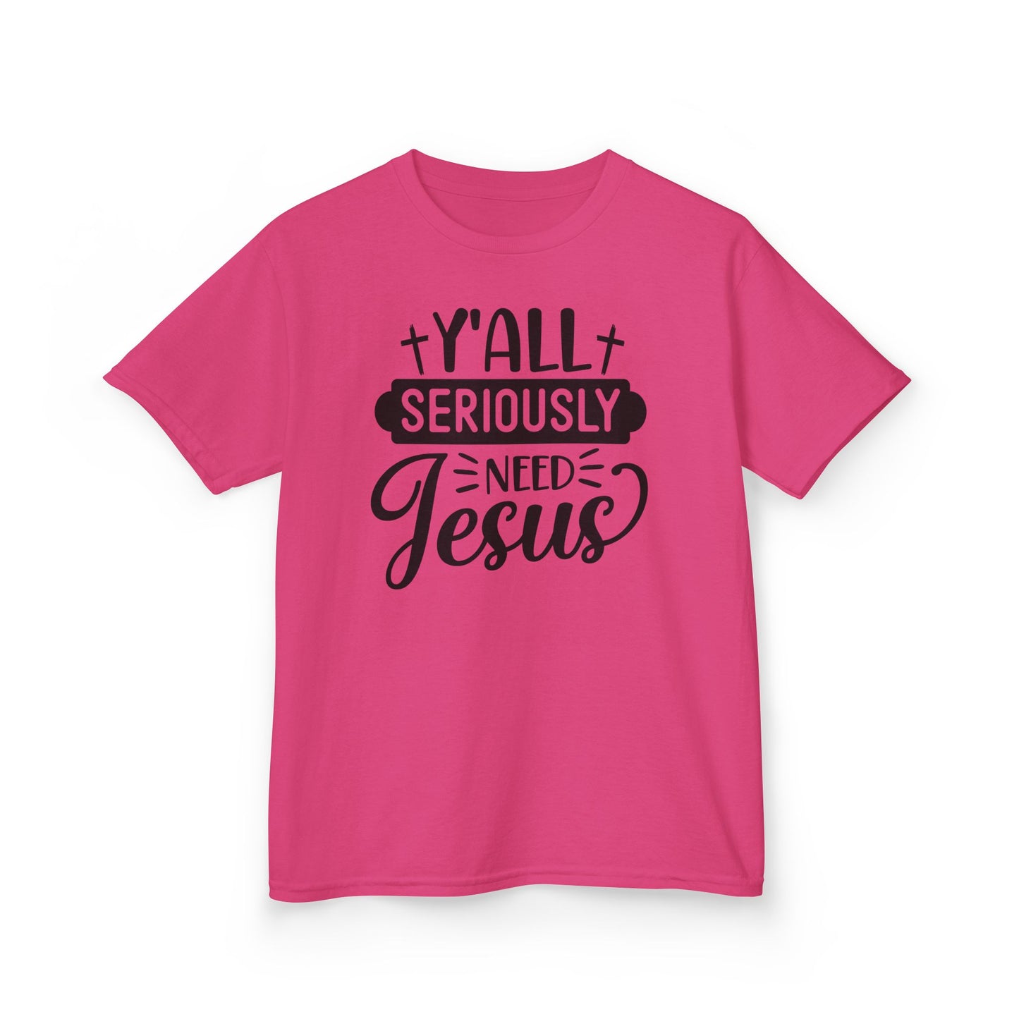 Kids Jesus Message Tee, Christian T-Shirt, Faith-Based Apparel, Youth Clothing, Gift for Church Events, Playful Style