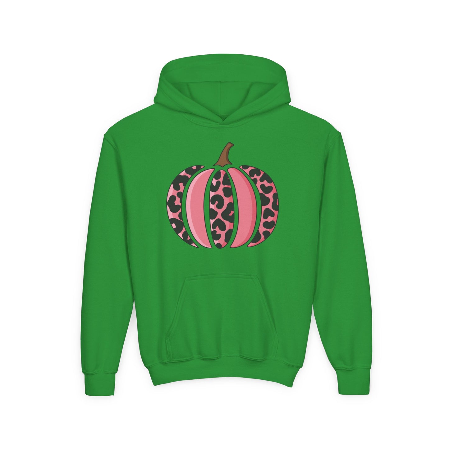 Pink Leopard Pumpkin Hoodie for Youth