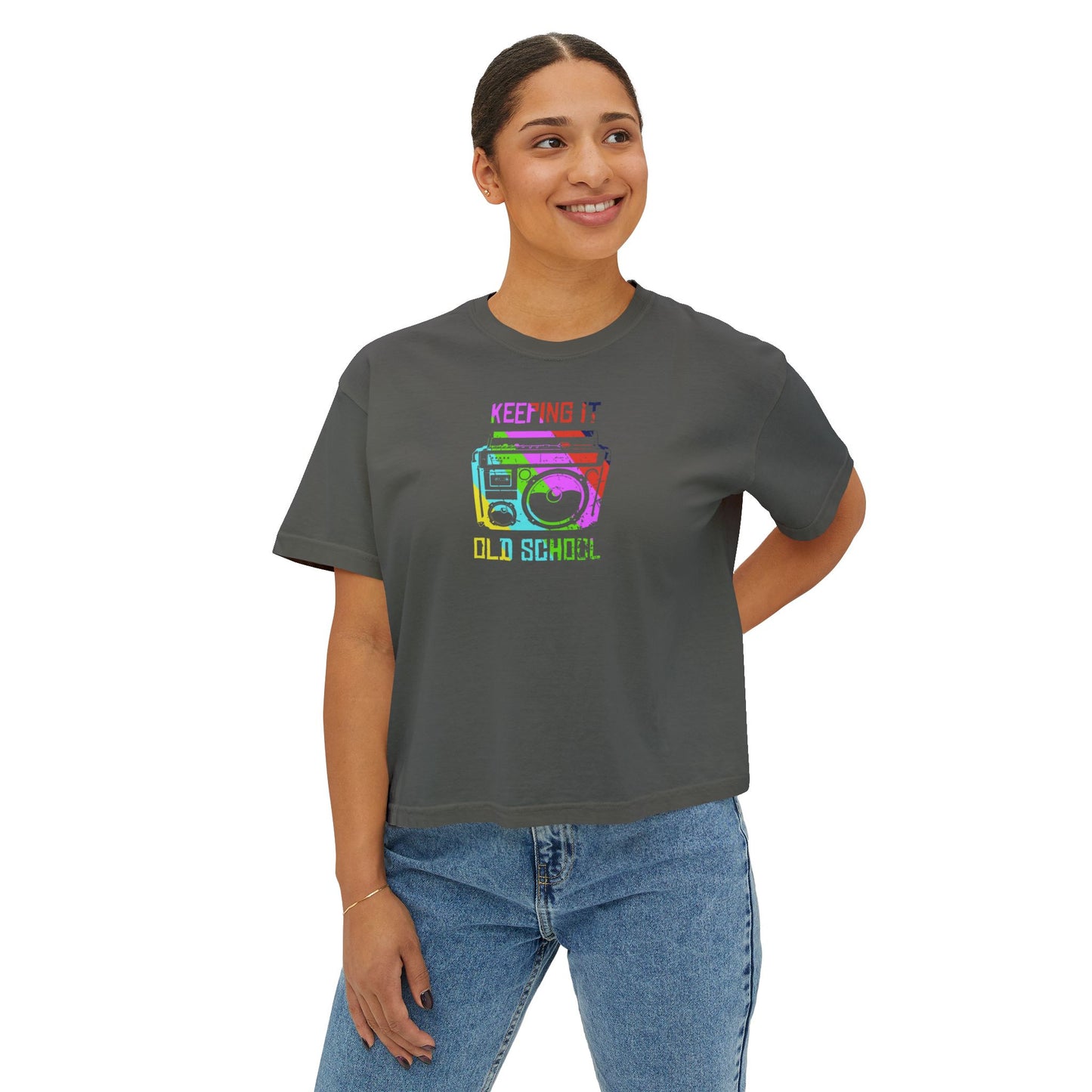 Retro Boombox Women's Boxy Tee