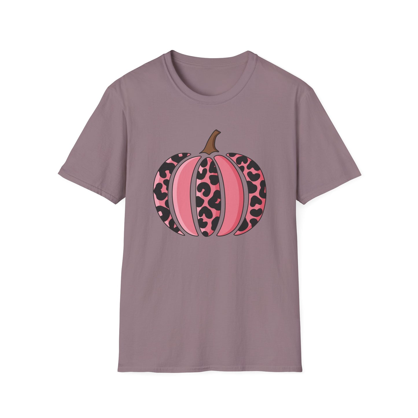Pink Leopard Print Pumpkin T-Shirt