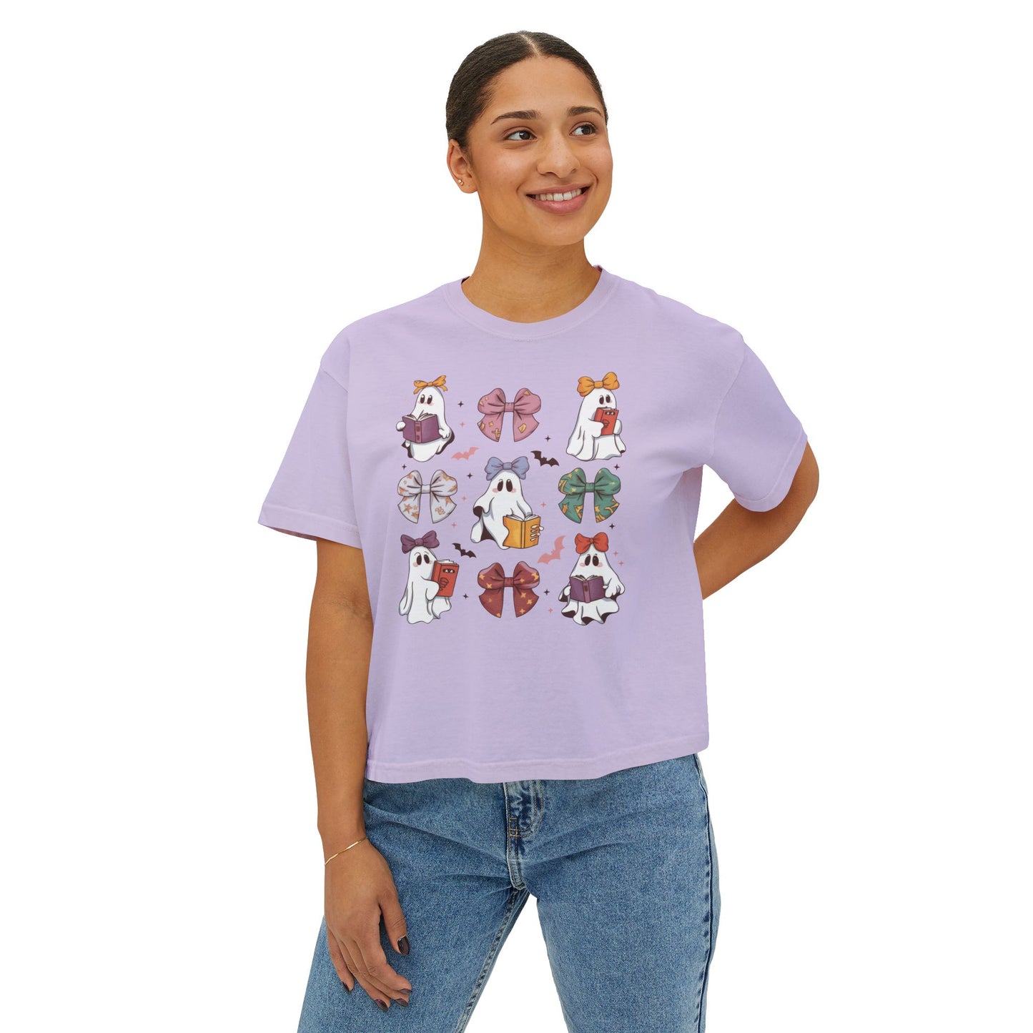 Ghosts & Books Women's Boxy Tee