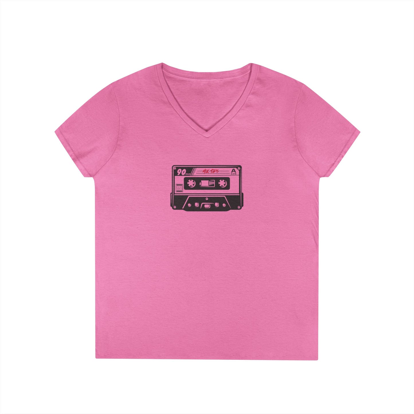 Retro 90s Cassette Tape V-Neck T-Shirt