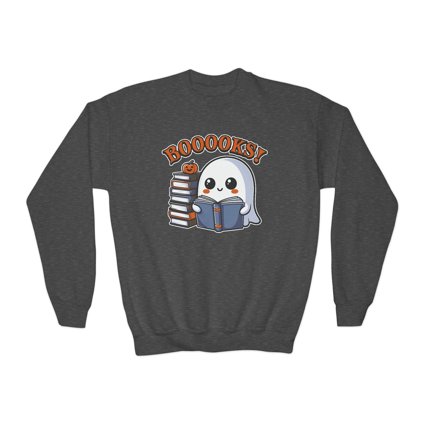 BOOOKS!! Youth Crewneck Sweatshirt