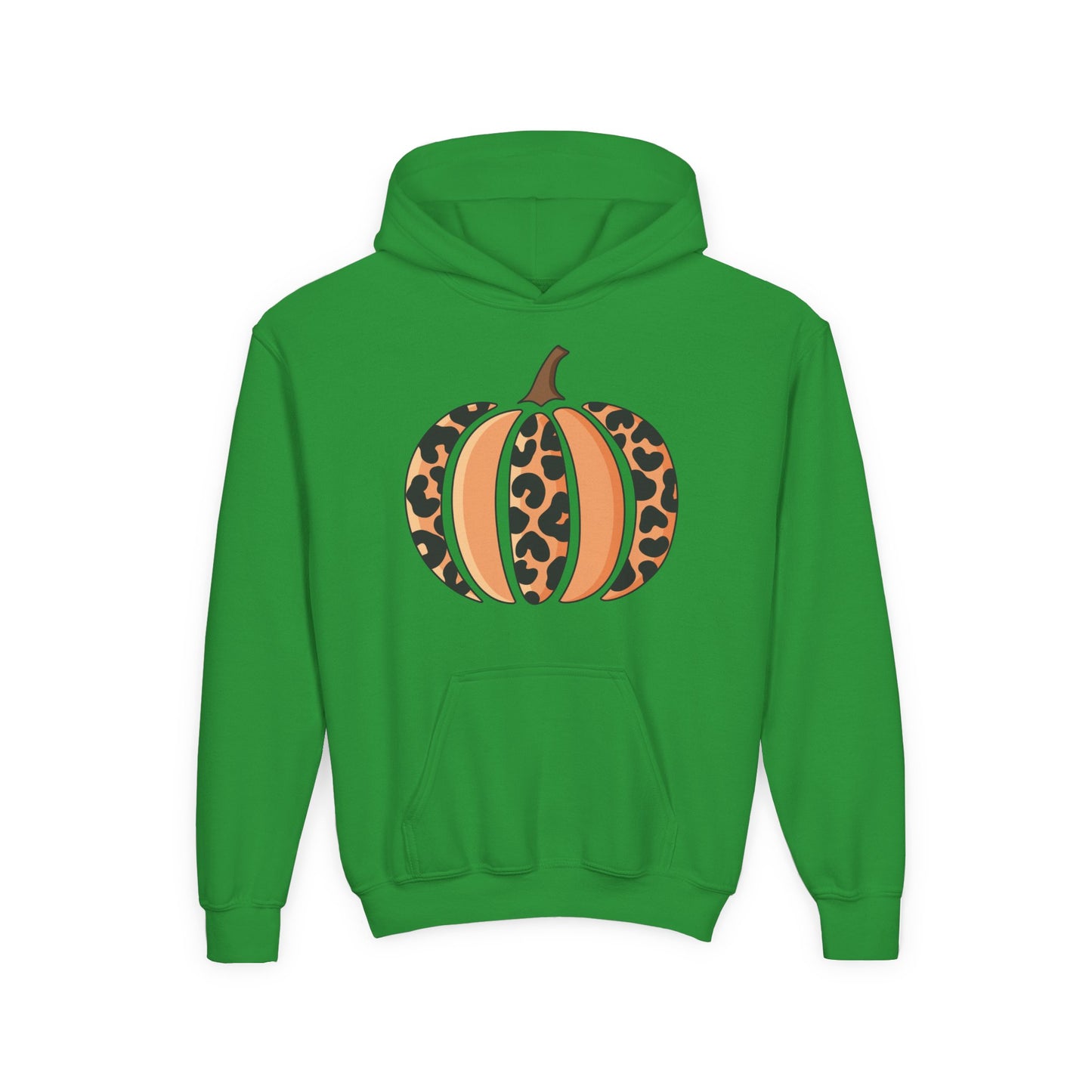 Leopard Print Pumpkin Youth Hoodie