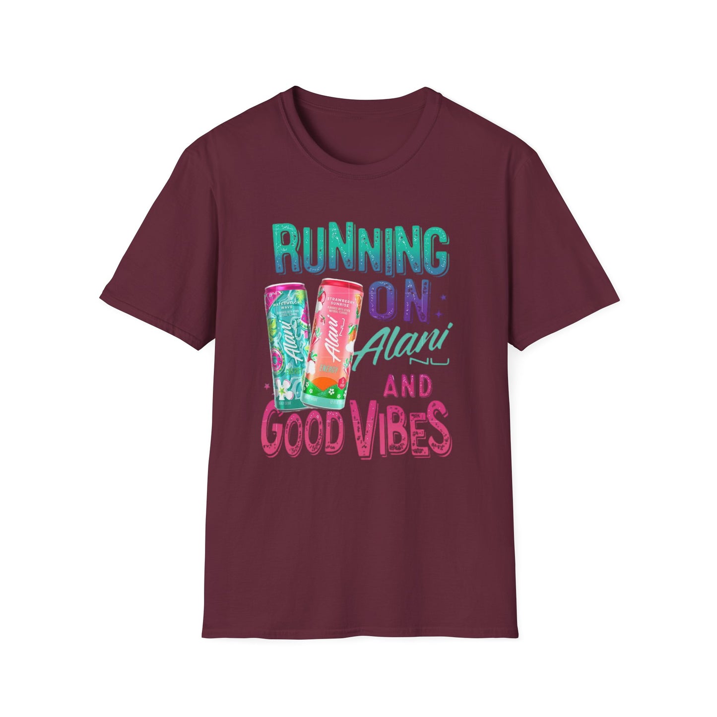 Running on Alani and Good Vibes Unisex Softstyle T-Shirt