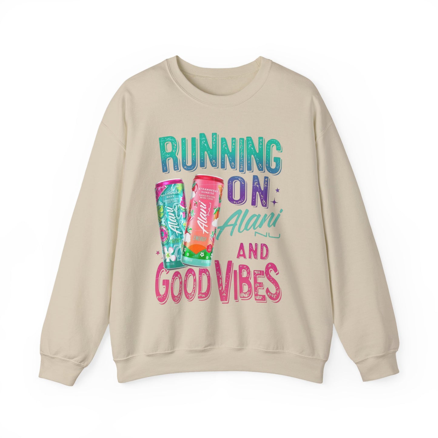 Running on Alani and Good Vibes Sweatshirt