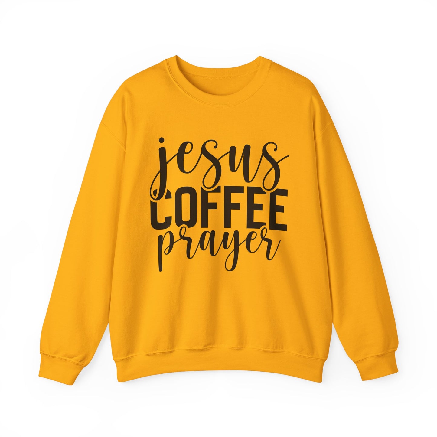 Jesus, Coffee, Prayer Crewneck Sweatshirt