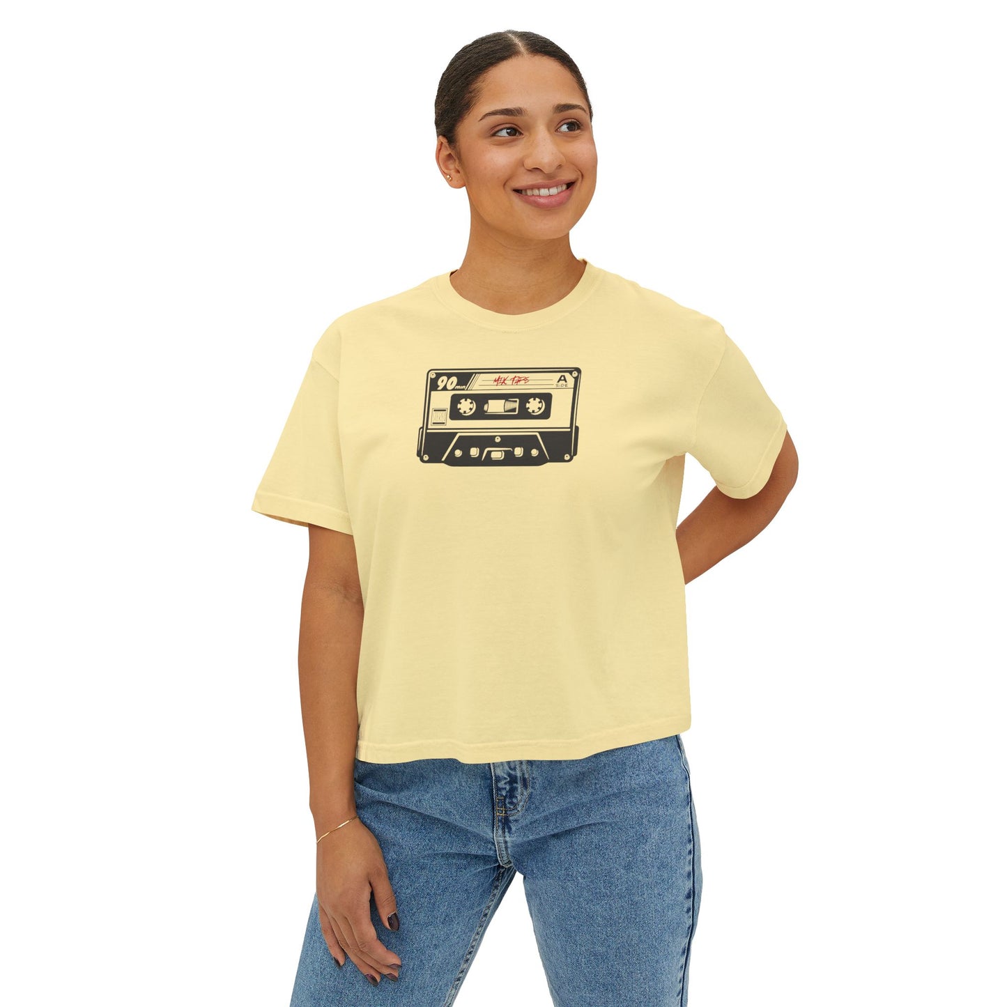 Retro 90s Cassette Women's Boxy Tee