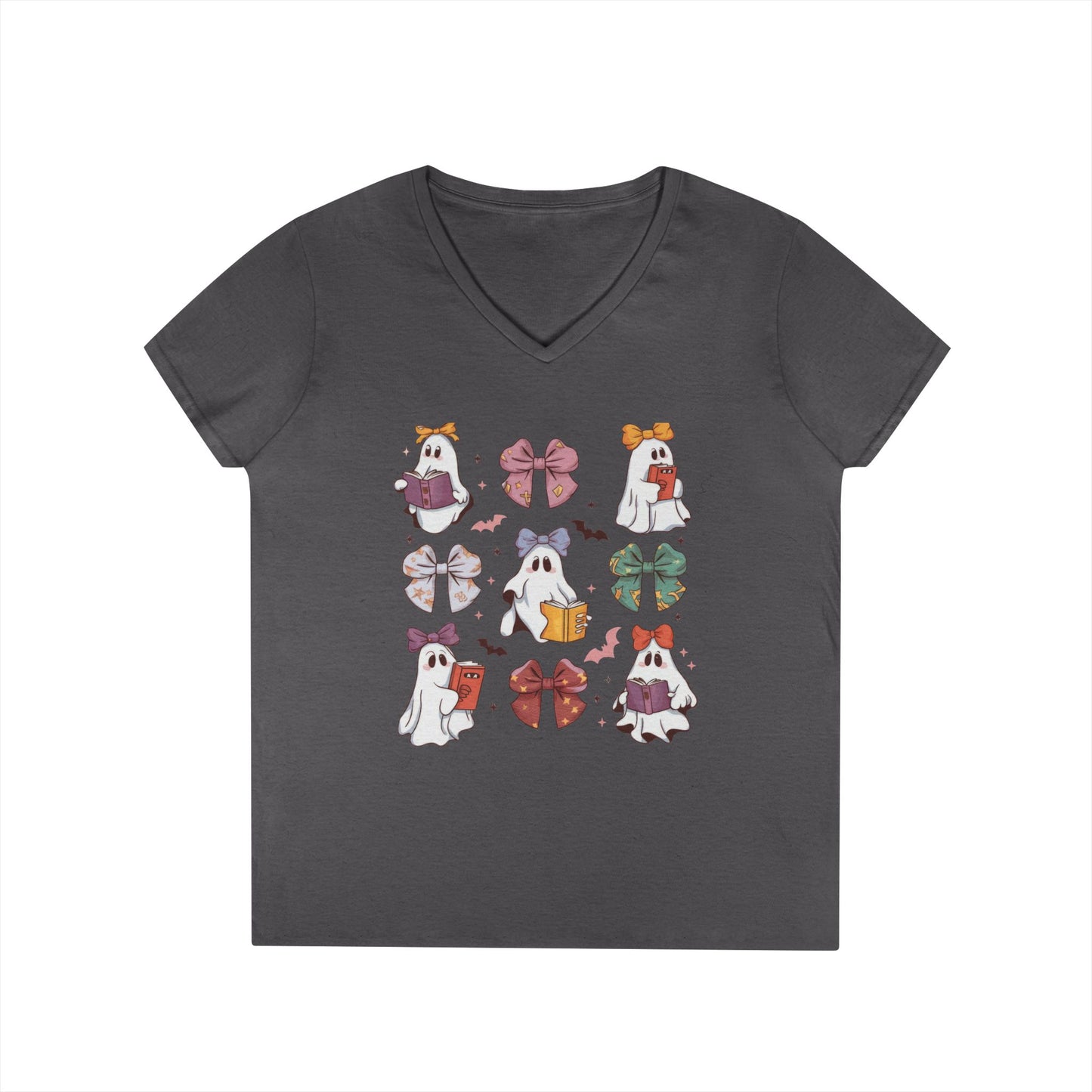 Ghosts & Books V-Neck T-Shirt