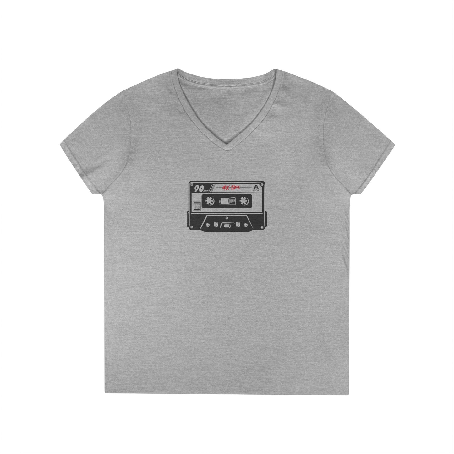 Retro 90s Cassette Tape V-Neck T-Shirt