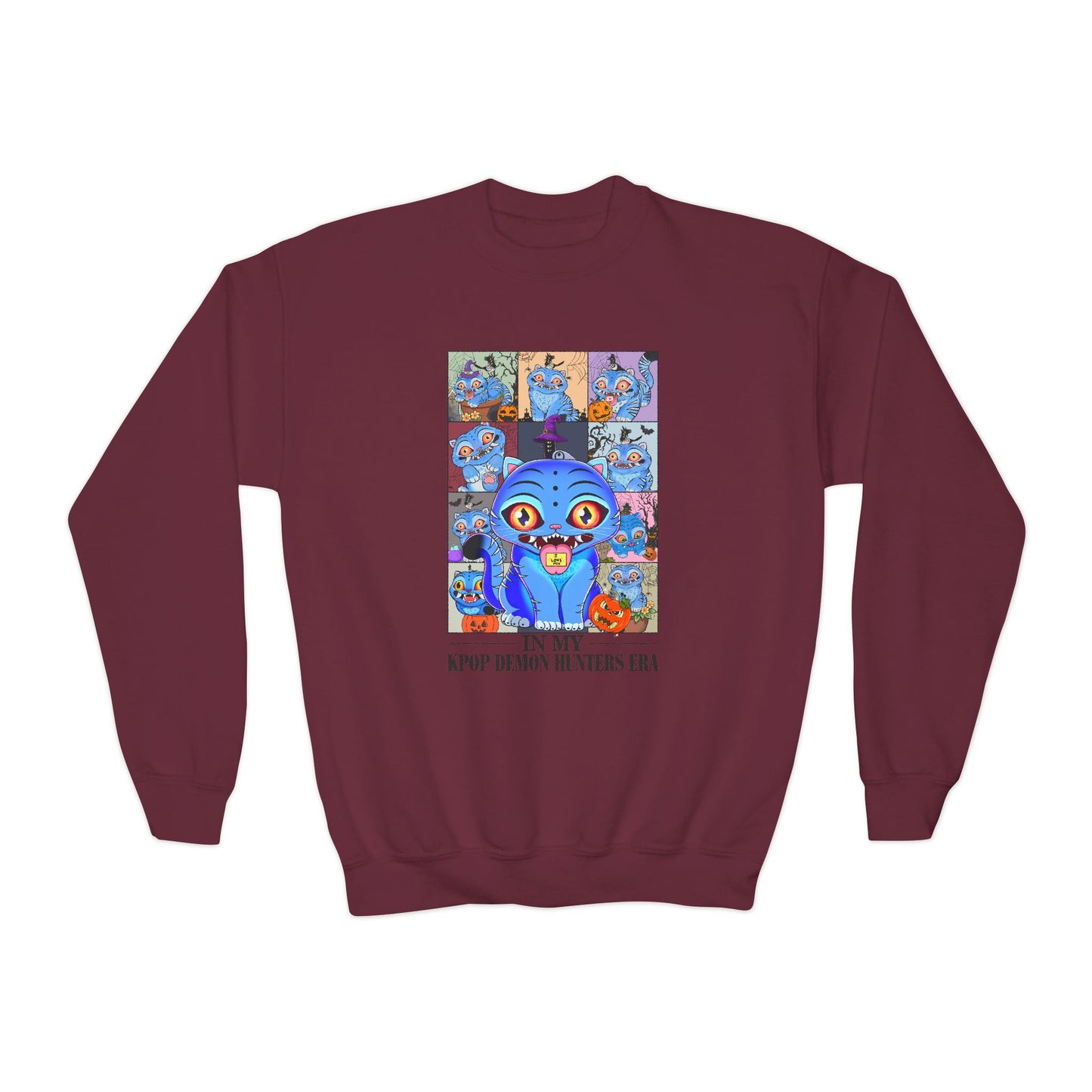 In My K-Pop Halloween Era Youth Crewneck Sweatshirt