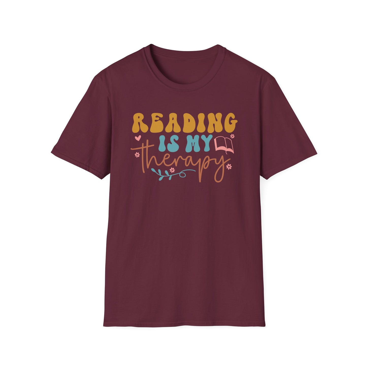 Reading is My Therapy Unisex T-Shirt